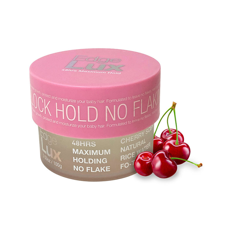 Lux Collection Edge Lux 48 Hour Maximum Hold No Flaking Natural Ingredients Scented Conditioning Hair Gel Tamer 3.53oz/100g