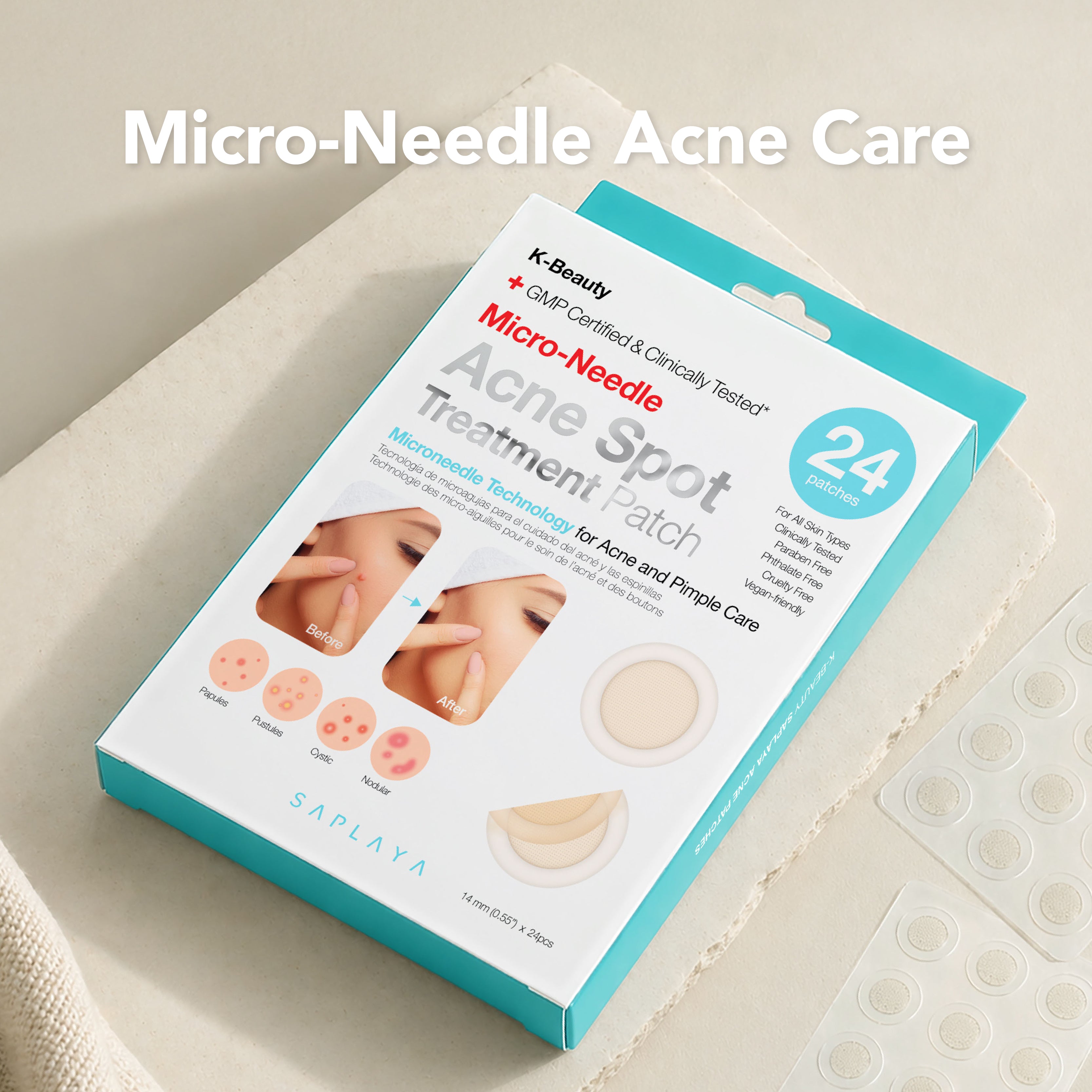 Saplaya - Micro-Needle Acne Spot Treatment Patch