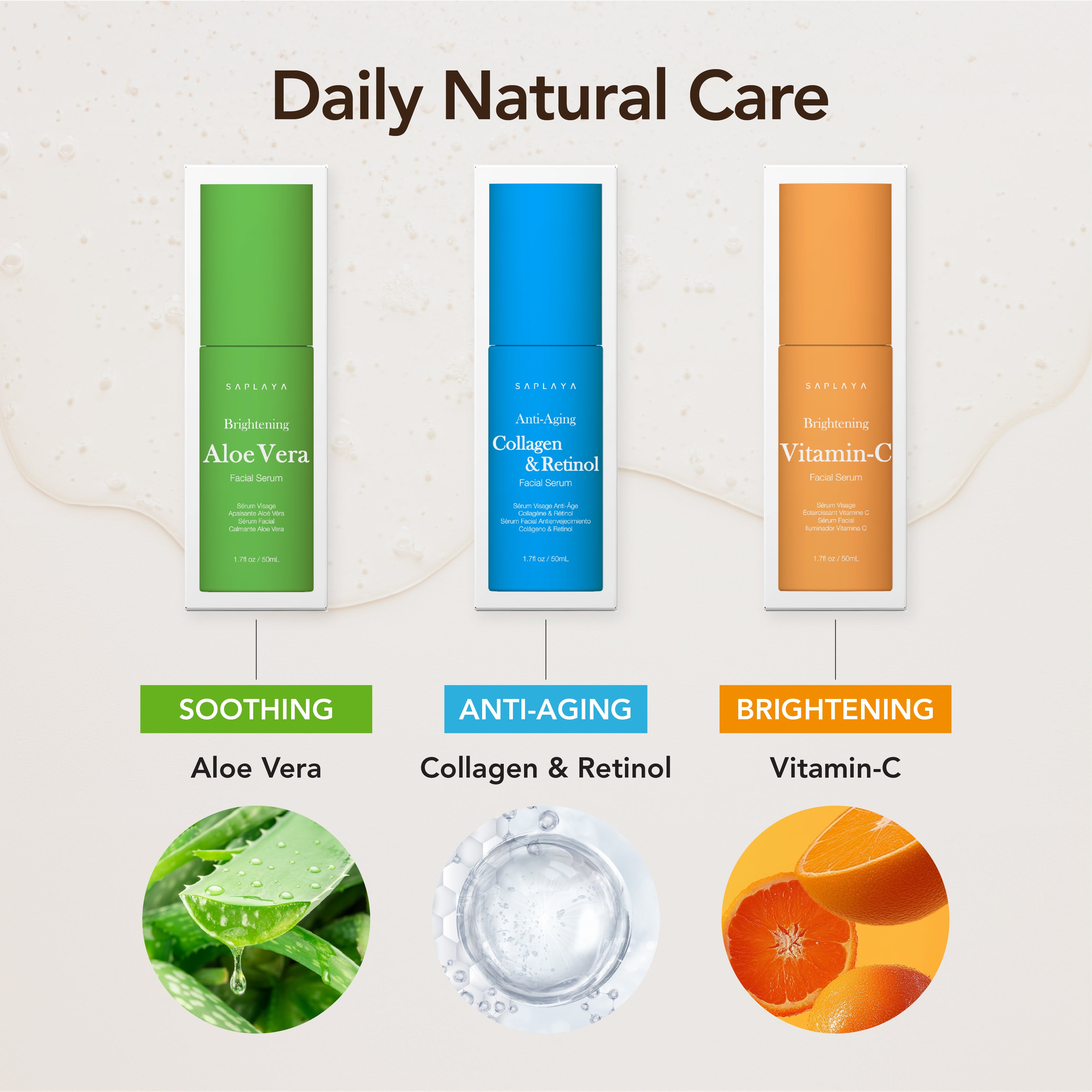 Saplaya - Facial Day/Night Serum Collagen
