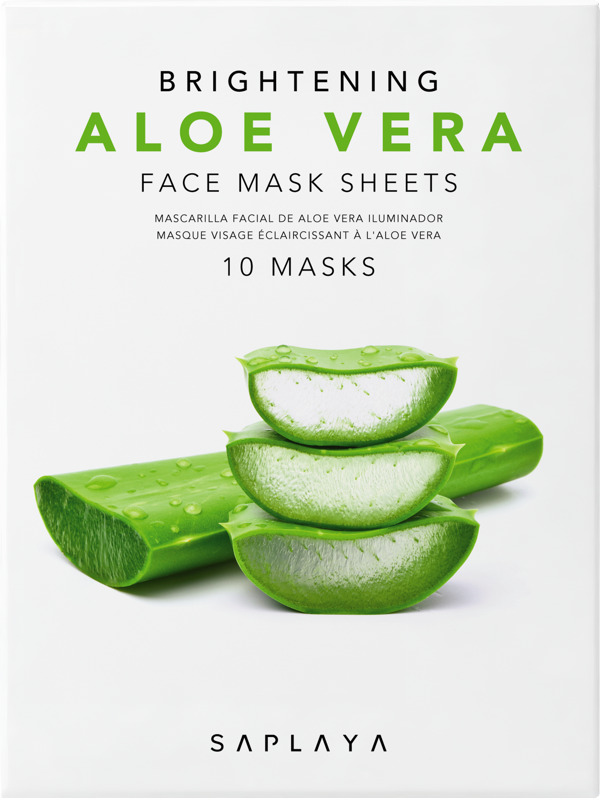 Saplaya - K-Beauty Aloe Vera 10pc Face Mask Pack