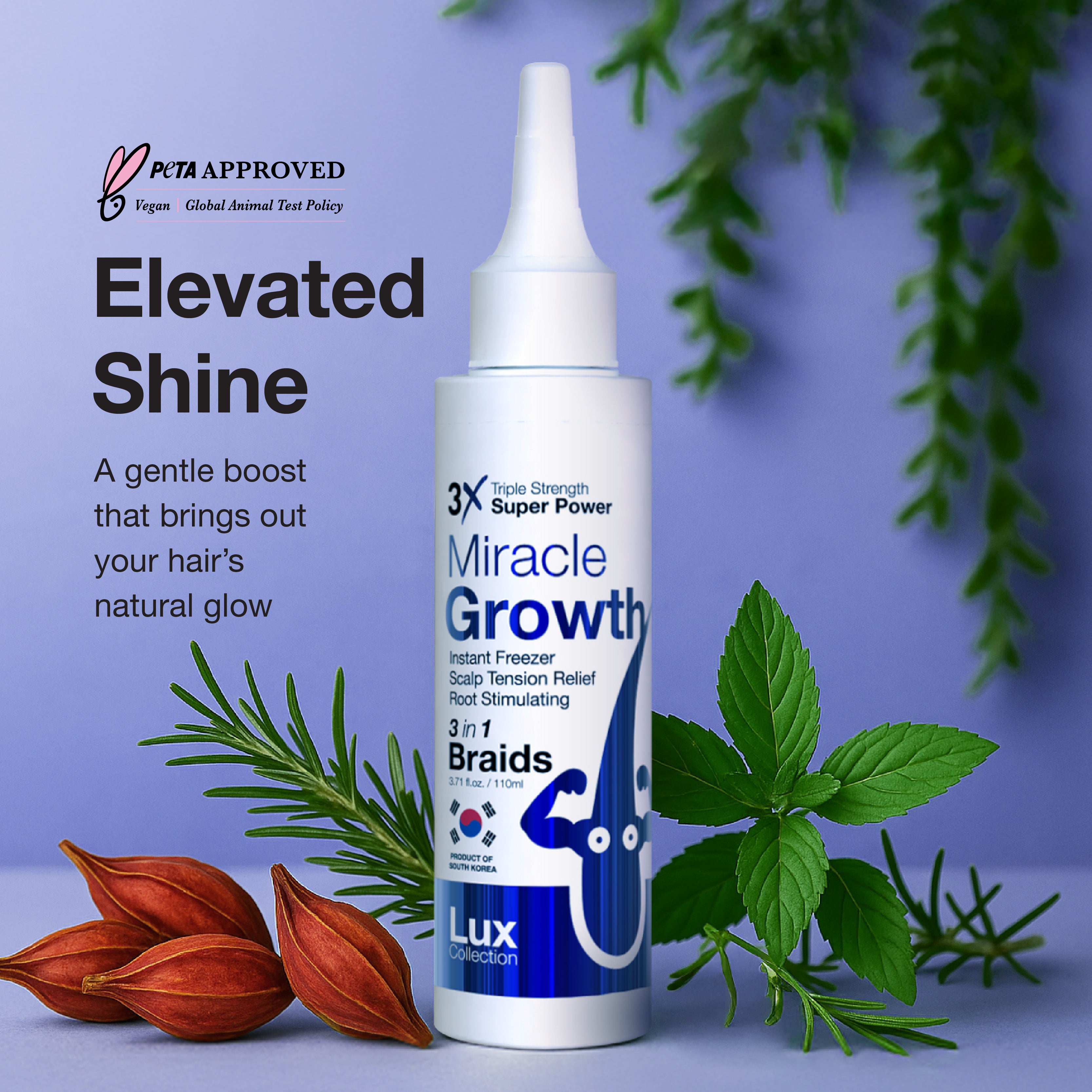 Lux Collection - 3X Miracle Gro Hair Oil | Instant Freezer