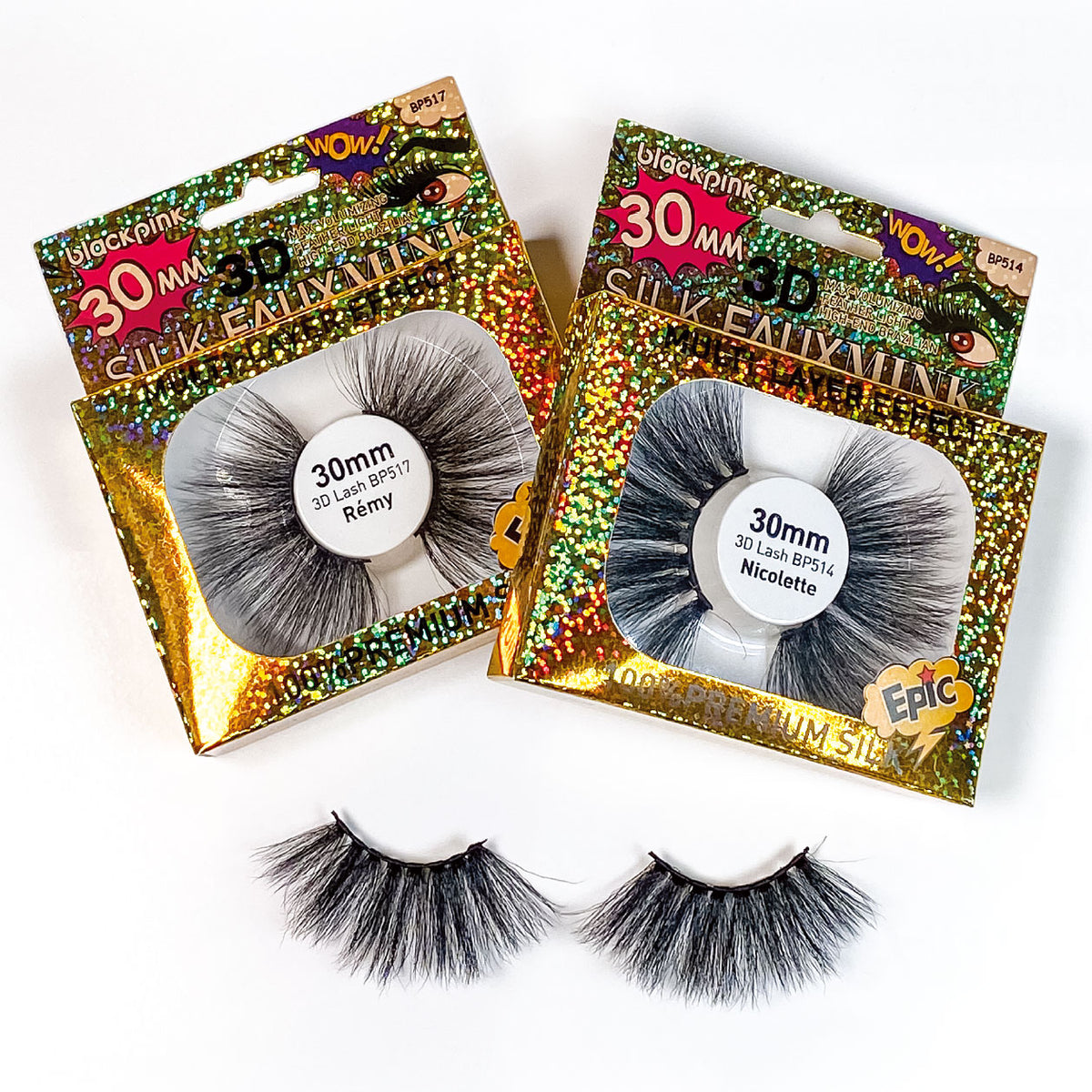 Blackpink - Luxurious Brazilian 30mm 3D Silk Faux Mink