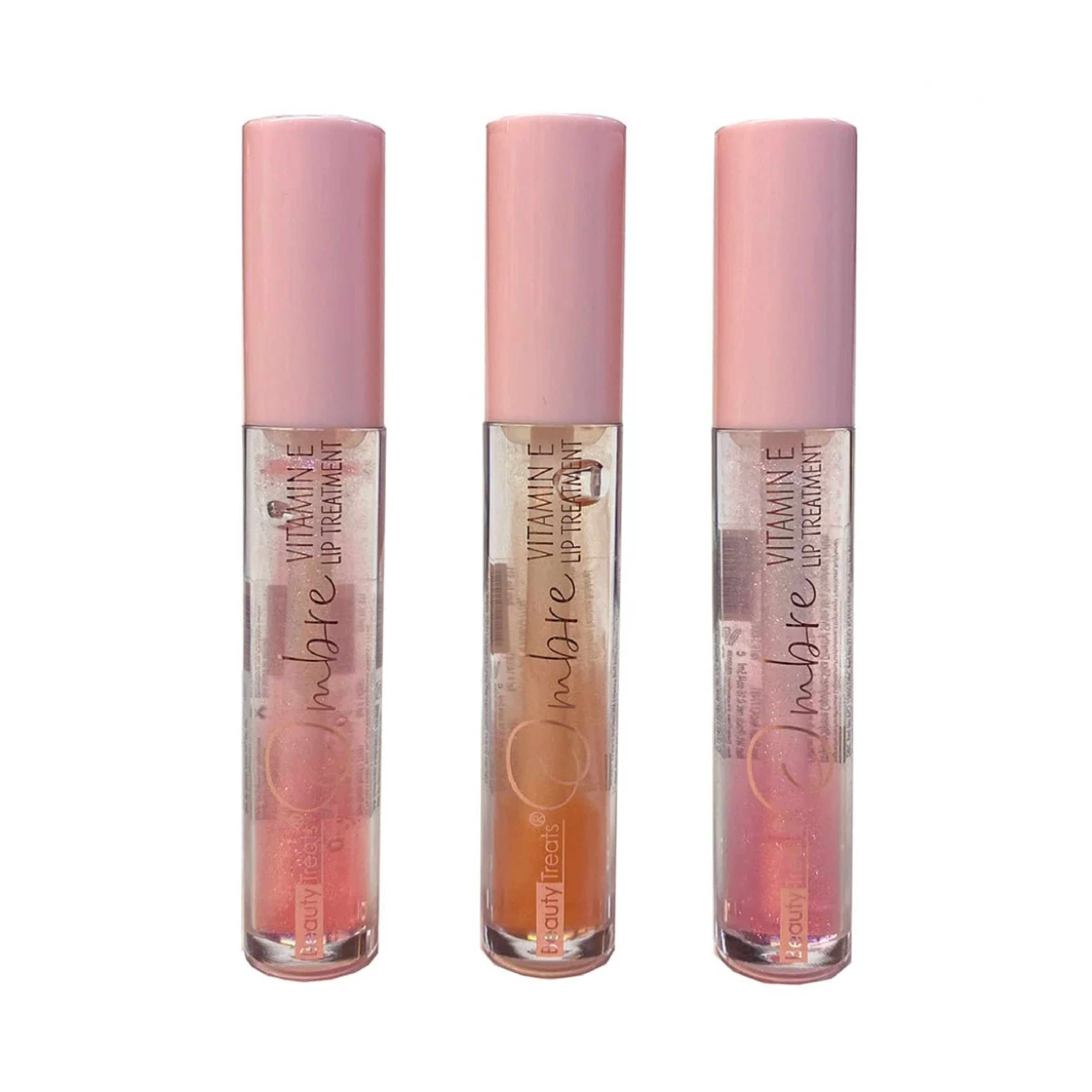 Beauty Treats Ombre Vitamin E Glossy Lip Treatment Display Set