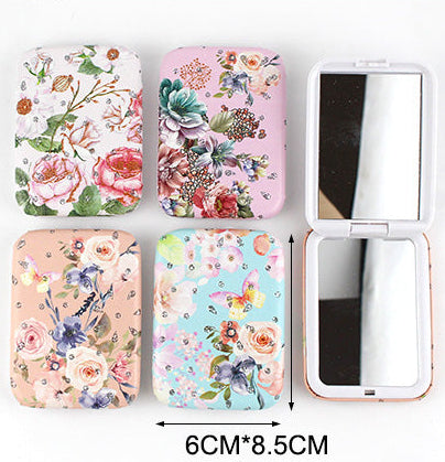 Handheld Mirrors Display Pack | Floral Rectangle