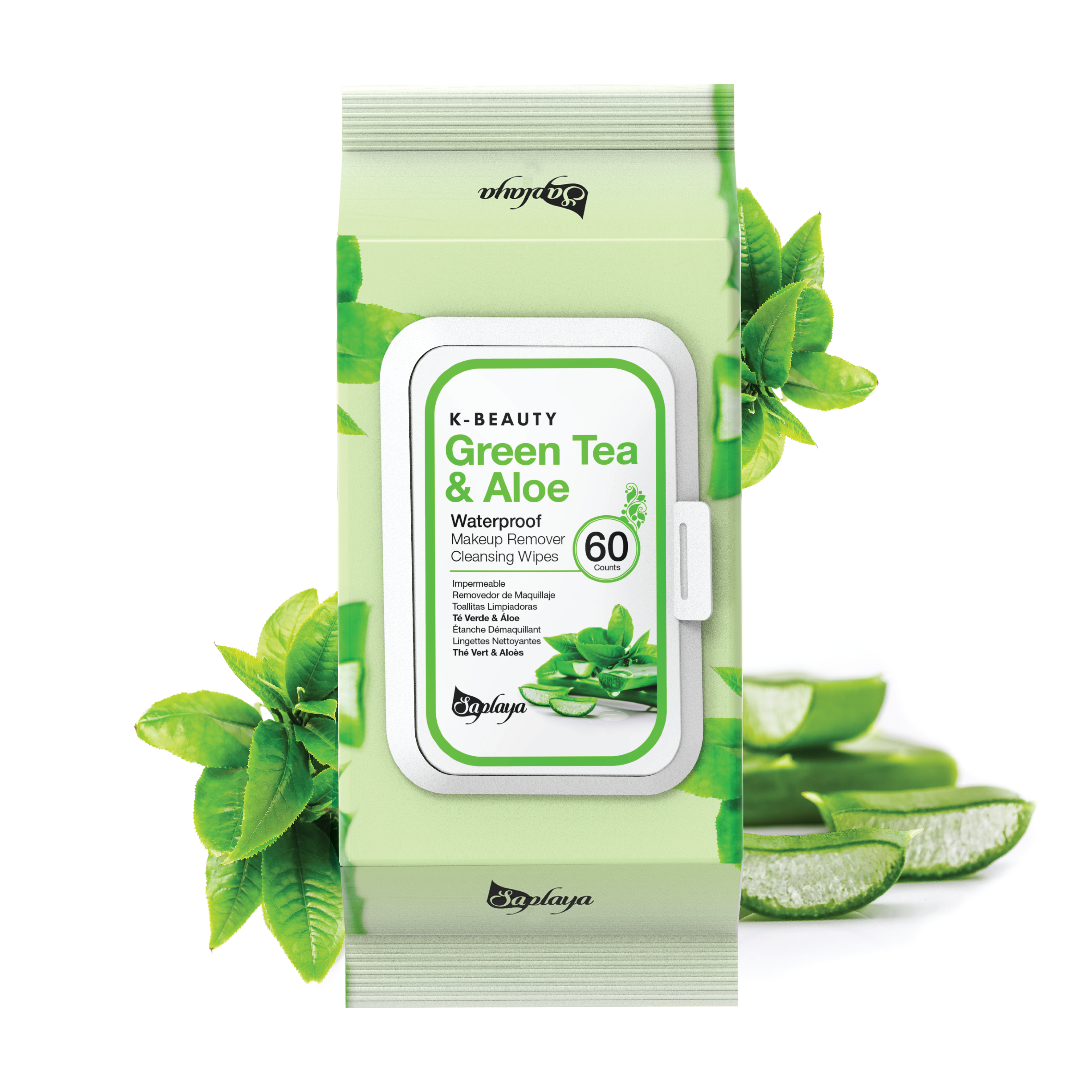 Saplaya - Makeup Remover Cleansing Wipes (6 pieces)