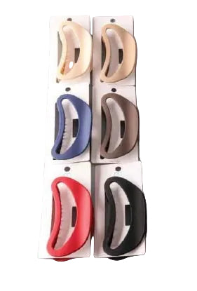 Matte Bean Handle Claw Clip