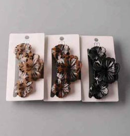 Cheetah Hibiscus Claw Clip