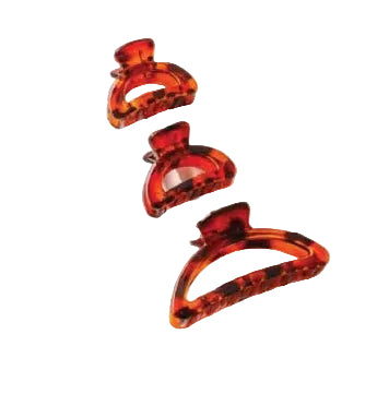 Tort Halfmoon Claw Clips