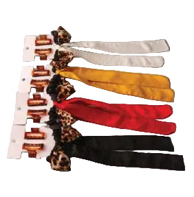 Cheetah Bow Tail Scrunchie Claw Clip Set
