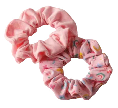 Rainbow Butterfly Dual Scrunchie Set