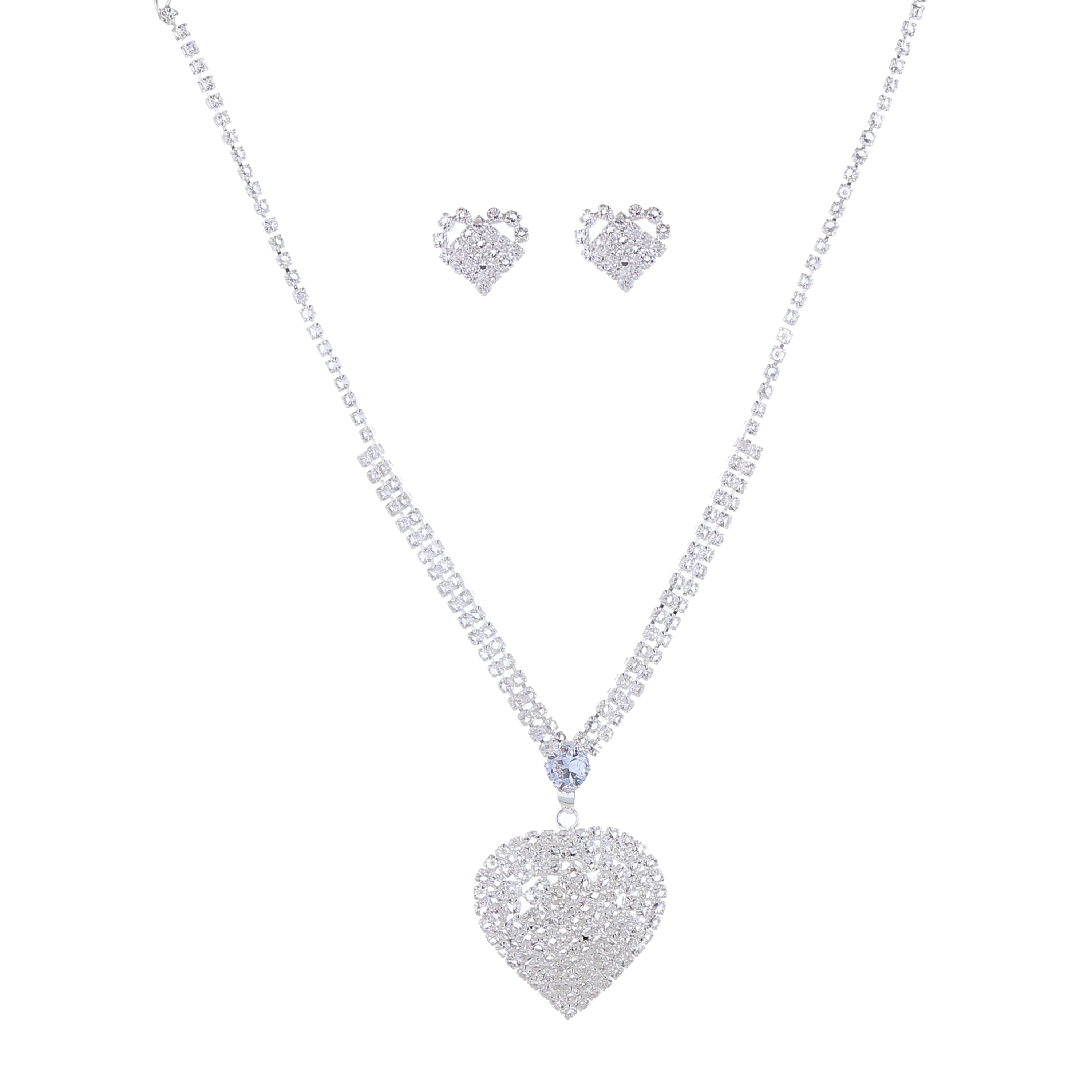 SM Jewelry Premium Hypoallergenic Necklace & Earring Set J005