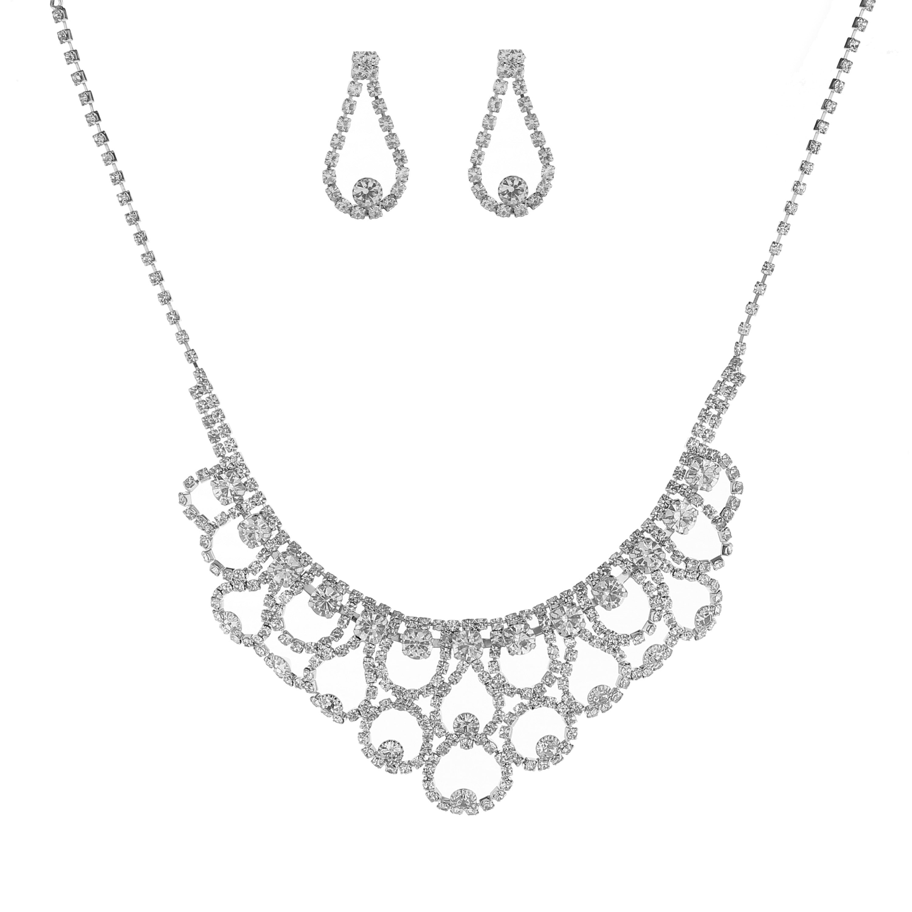 SM Jewelry Premium Hypoallergenic Necklace & Earring Set J017