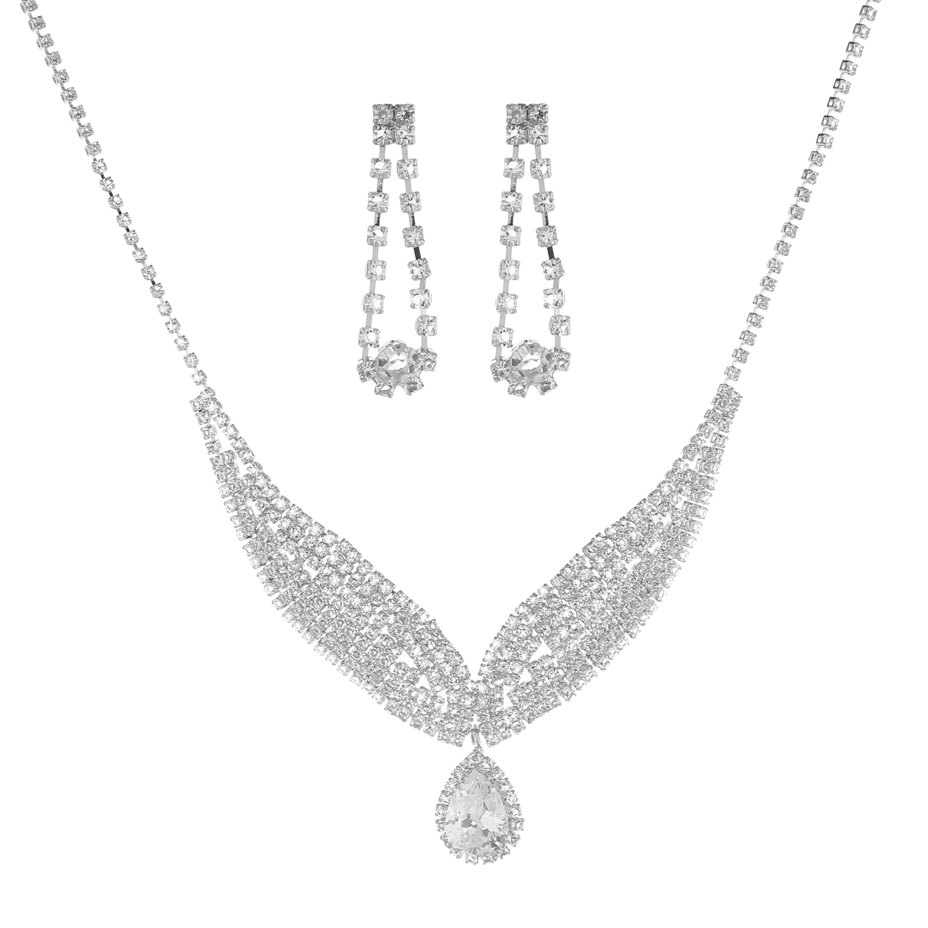SM Jewelry Premium Hypoallergenic Necklace & Earring Set J026