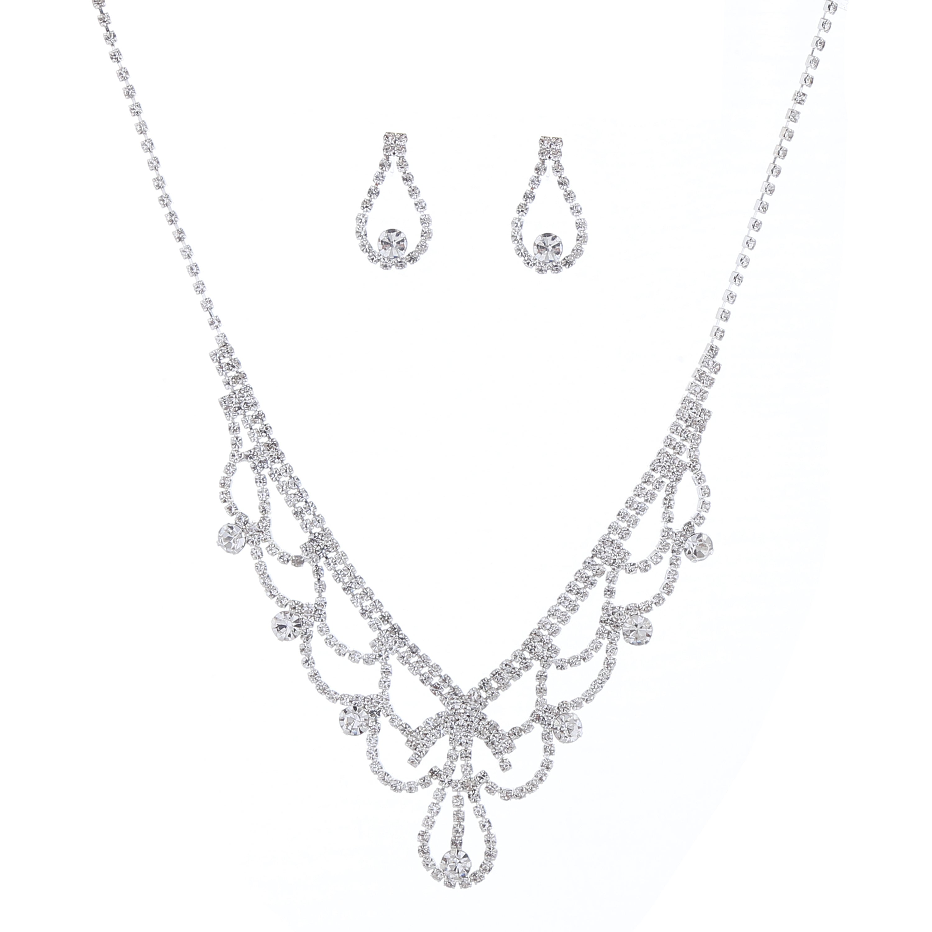 SM Jewelry Premium Hypoallergenic Necklace & Earring Set J034