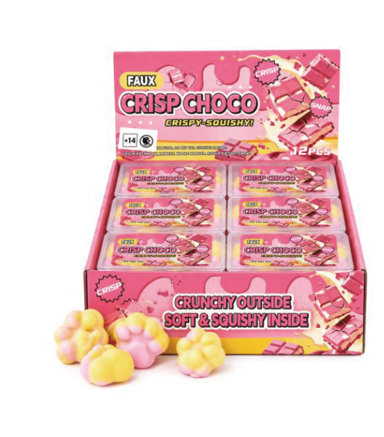Wax Cracking Squish - Crisp Choco Paw 12PCS/DP