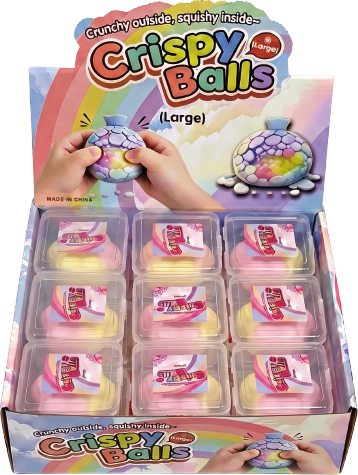 Wax Cracking Squish - Crispy Balls Paw 18PCS/DP