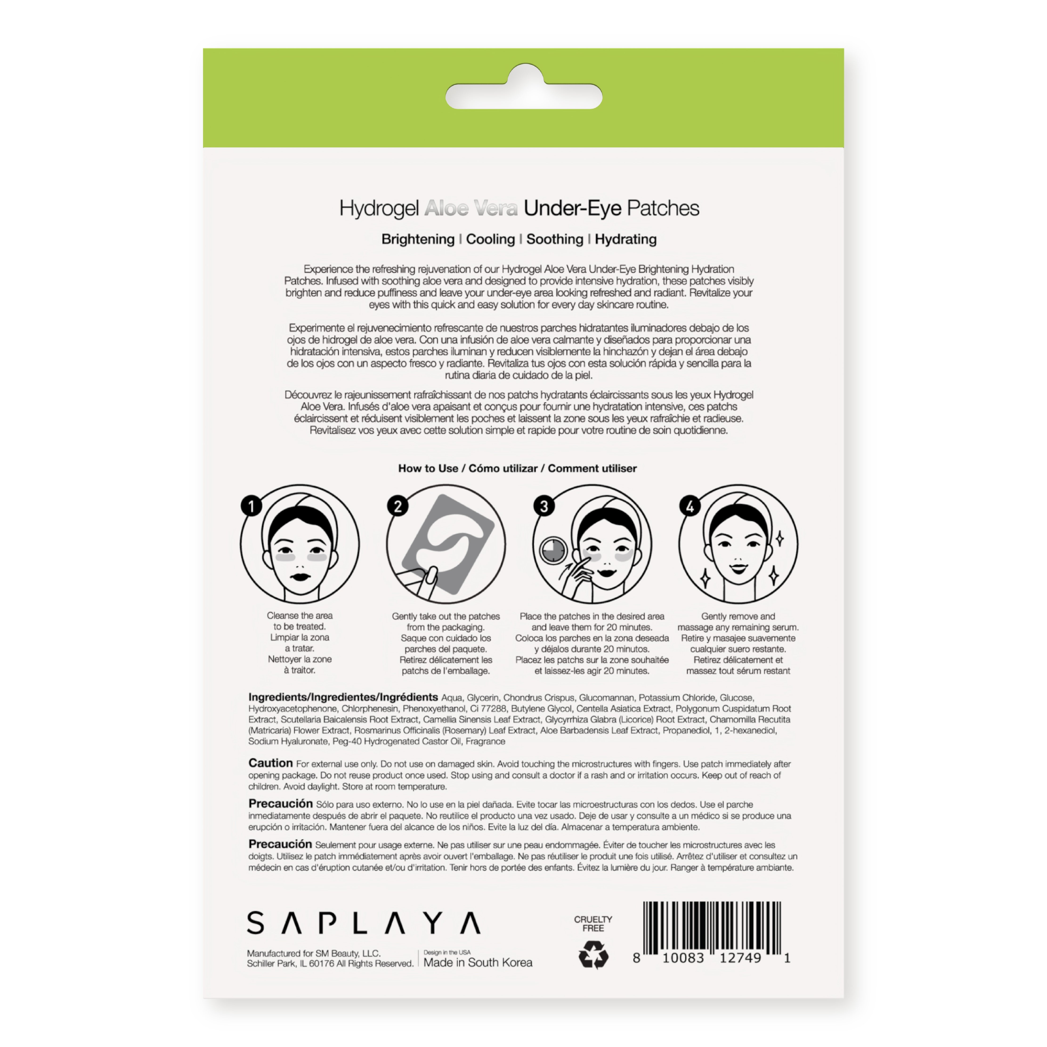 Saplaya - Aloe Vera Eye Patch