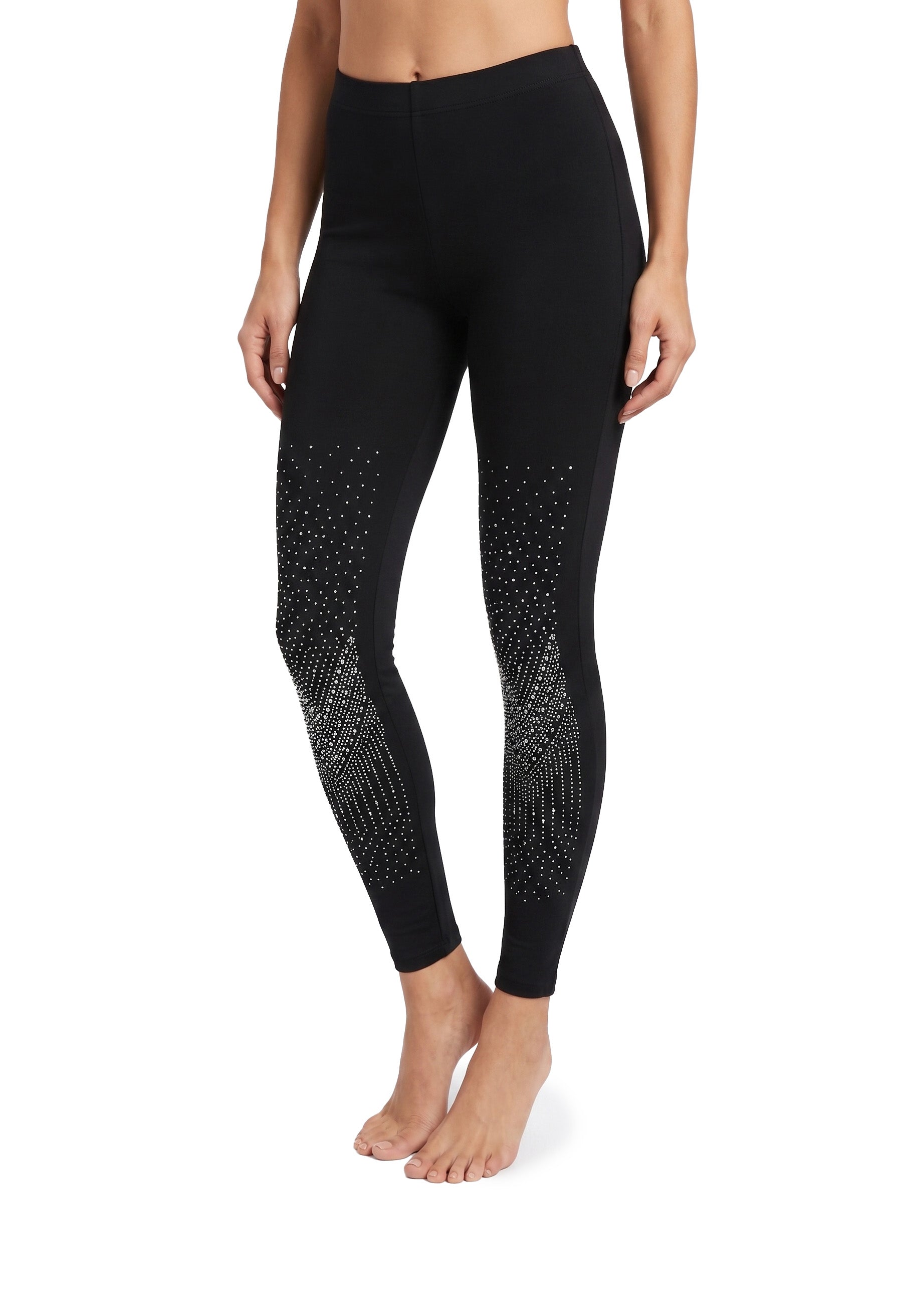 Leggings Rhinestone Studded Sphere