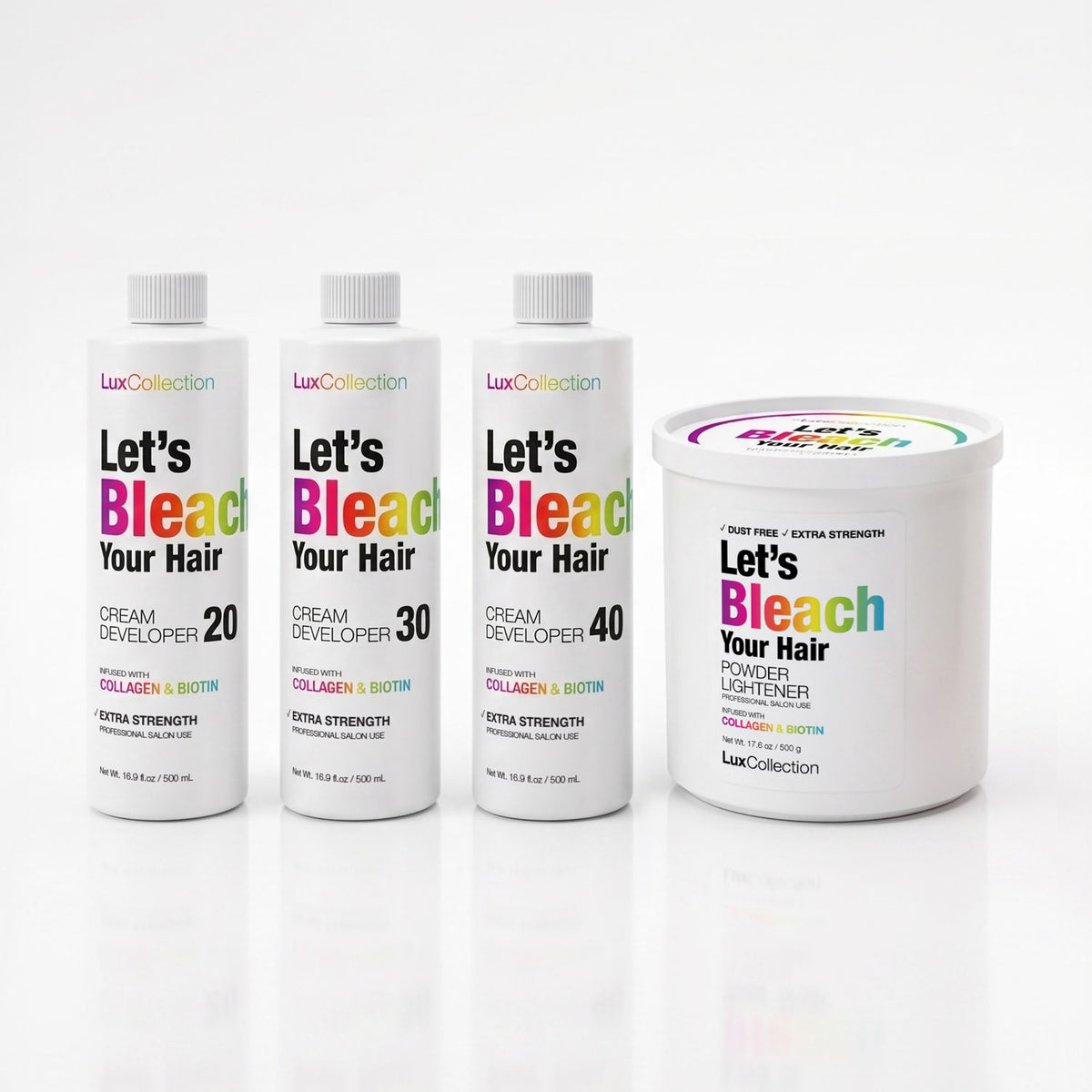 Lux Collection - Bleach White Powder Hair Lighteners (500g)