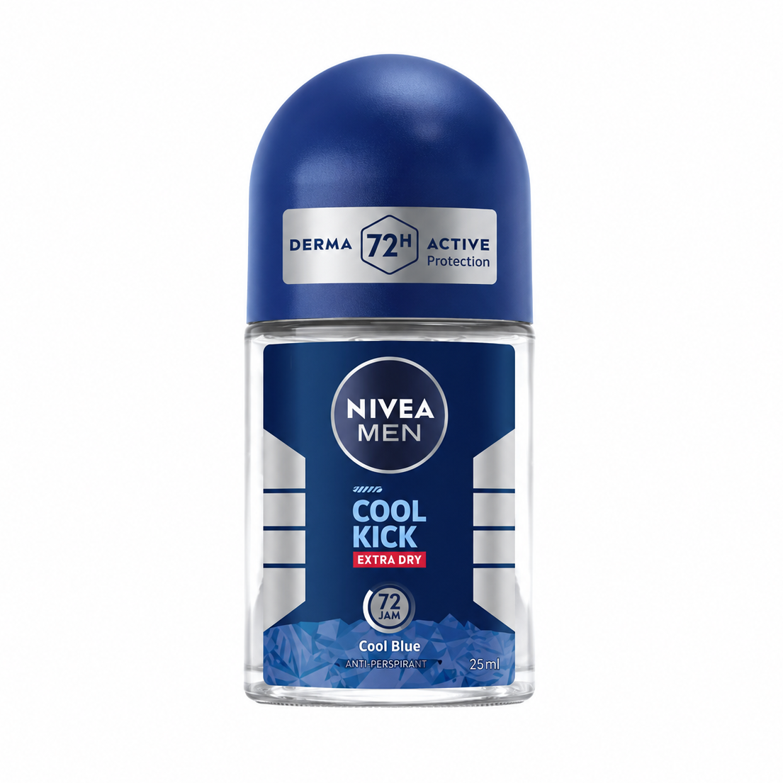 NIVEA Men Cool Kick Extra Dry Roll-On Antiperspirant Cool Blue 25ml