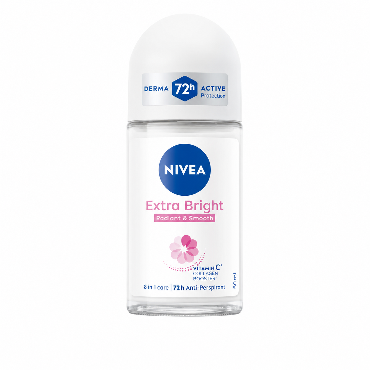 NIVEA Extra Bright Radiant & Smooth Roll-On Antiperspirant 50ml