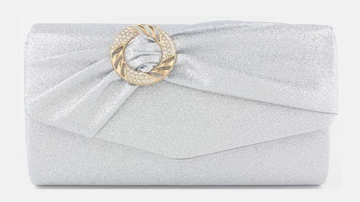 Metallic Wrap Clutch