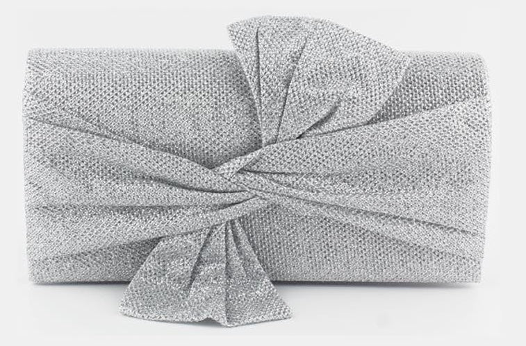 Metallic Bow Evening Bag
