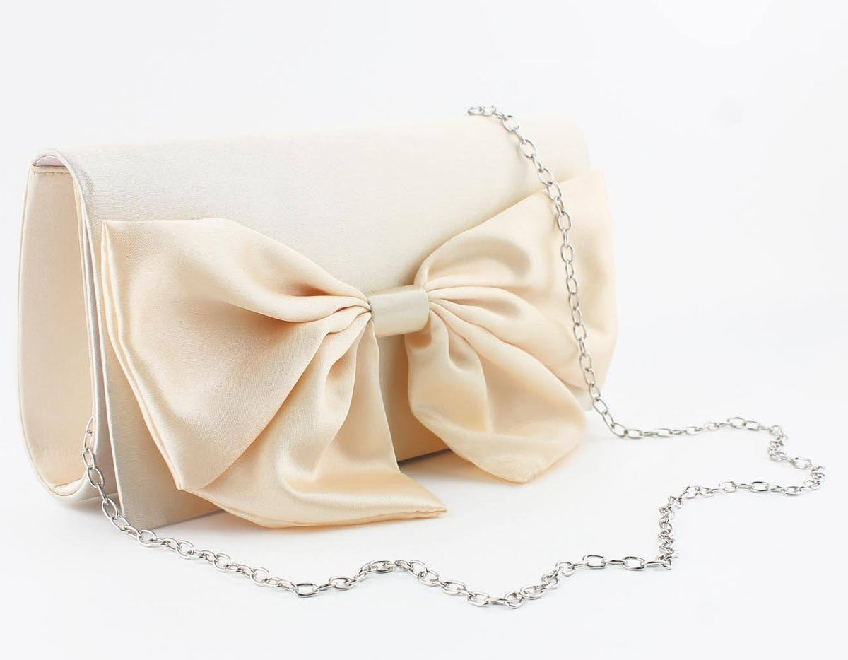Satin Bow Evening Bag
