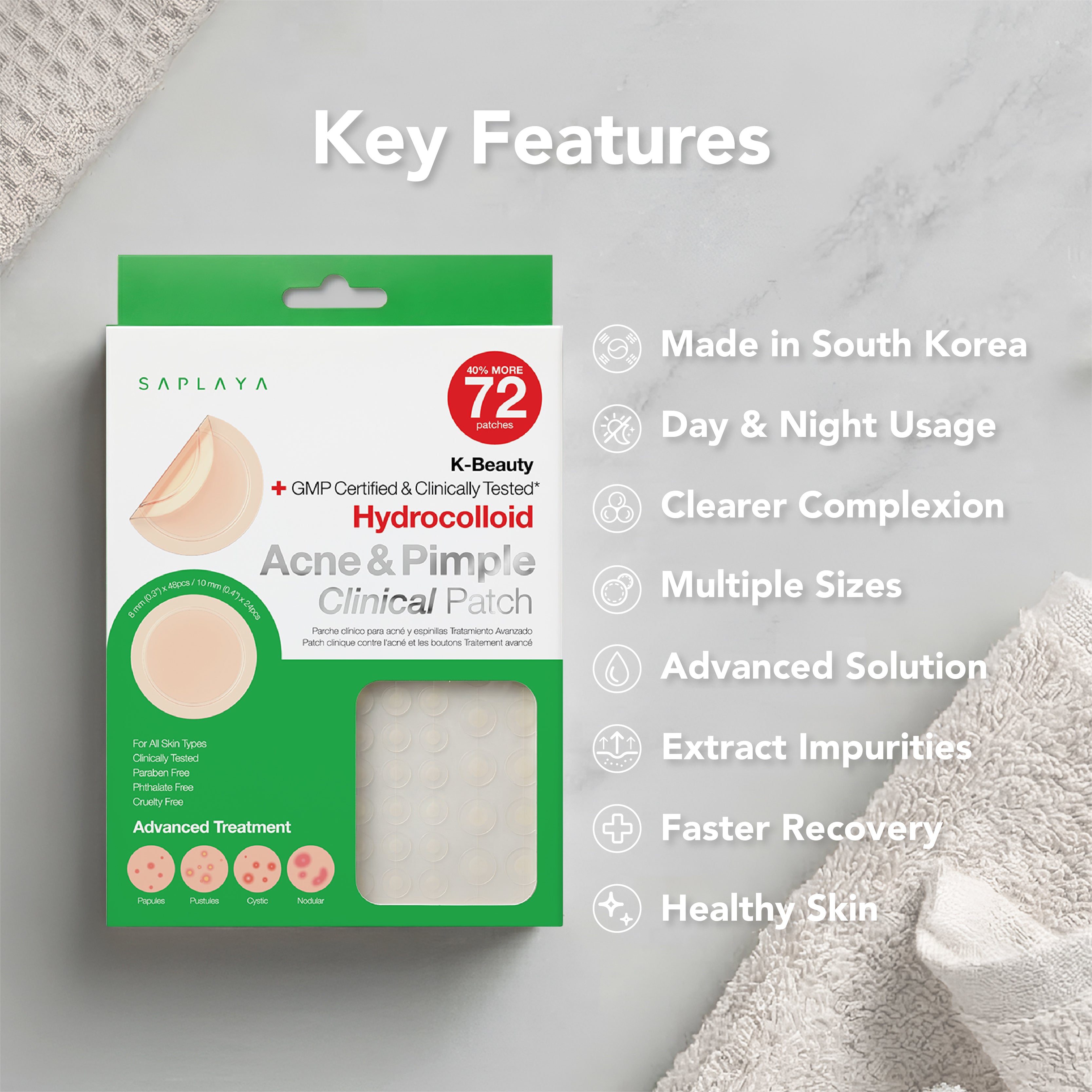 Saplaya - Acne&Pimple Clinical Patch