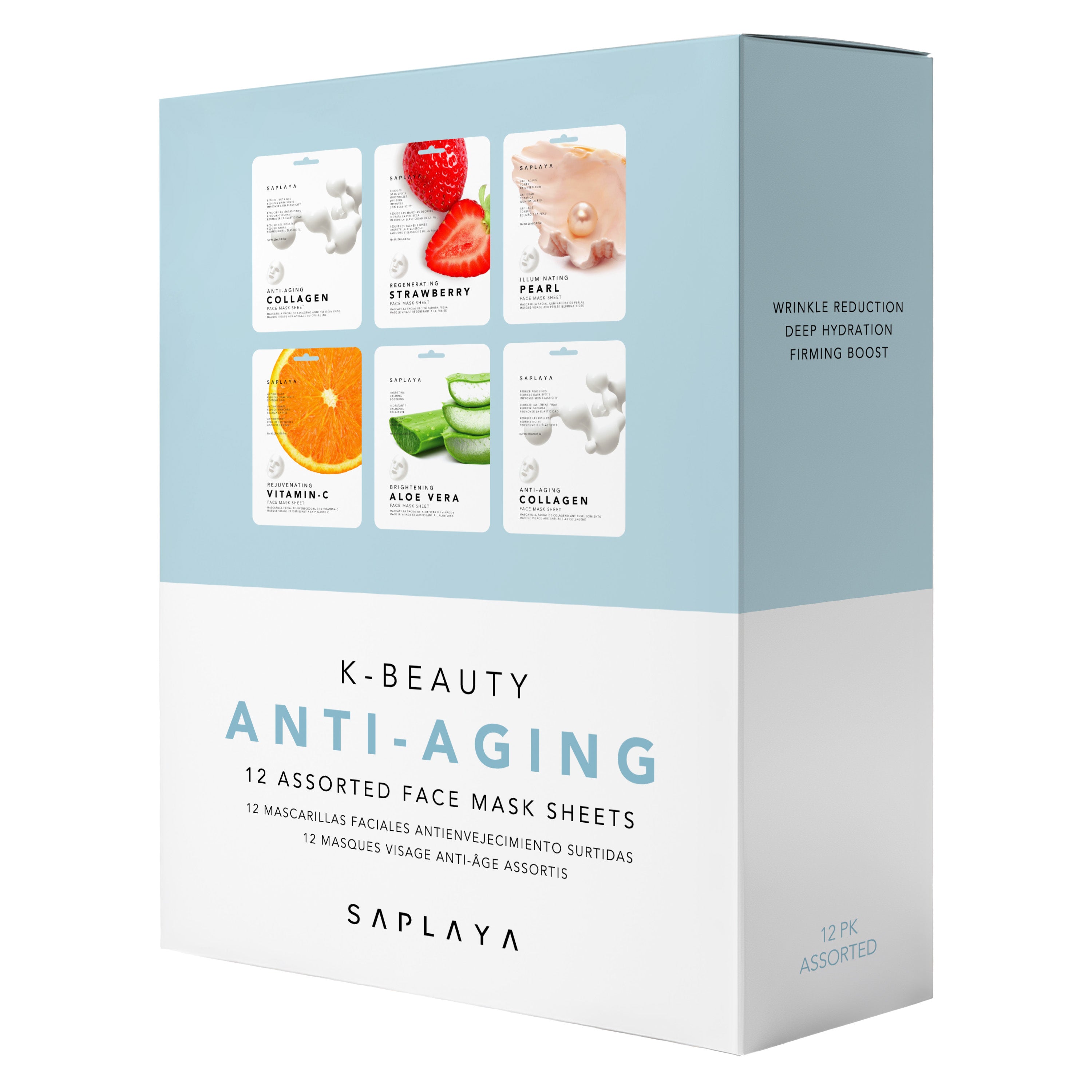 Saplaya - Anti-Aging 12pc Mask Pack