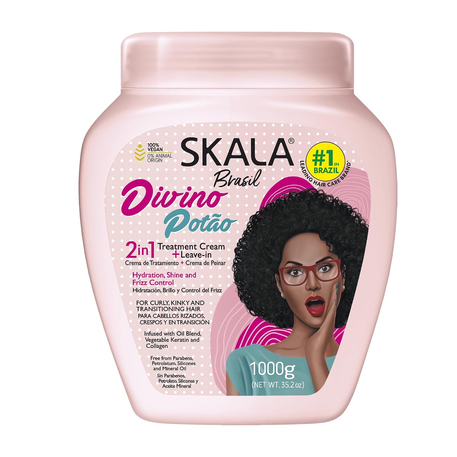 Skala Brasil Divino Potão 2-in-1 Treatment Cream + Leave-In 1000 g