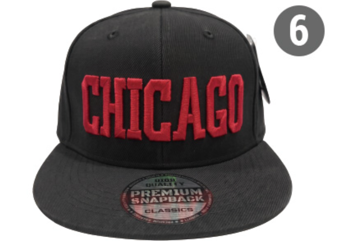 Embroidered Snapback Hat | Chicago Letters