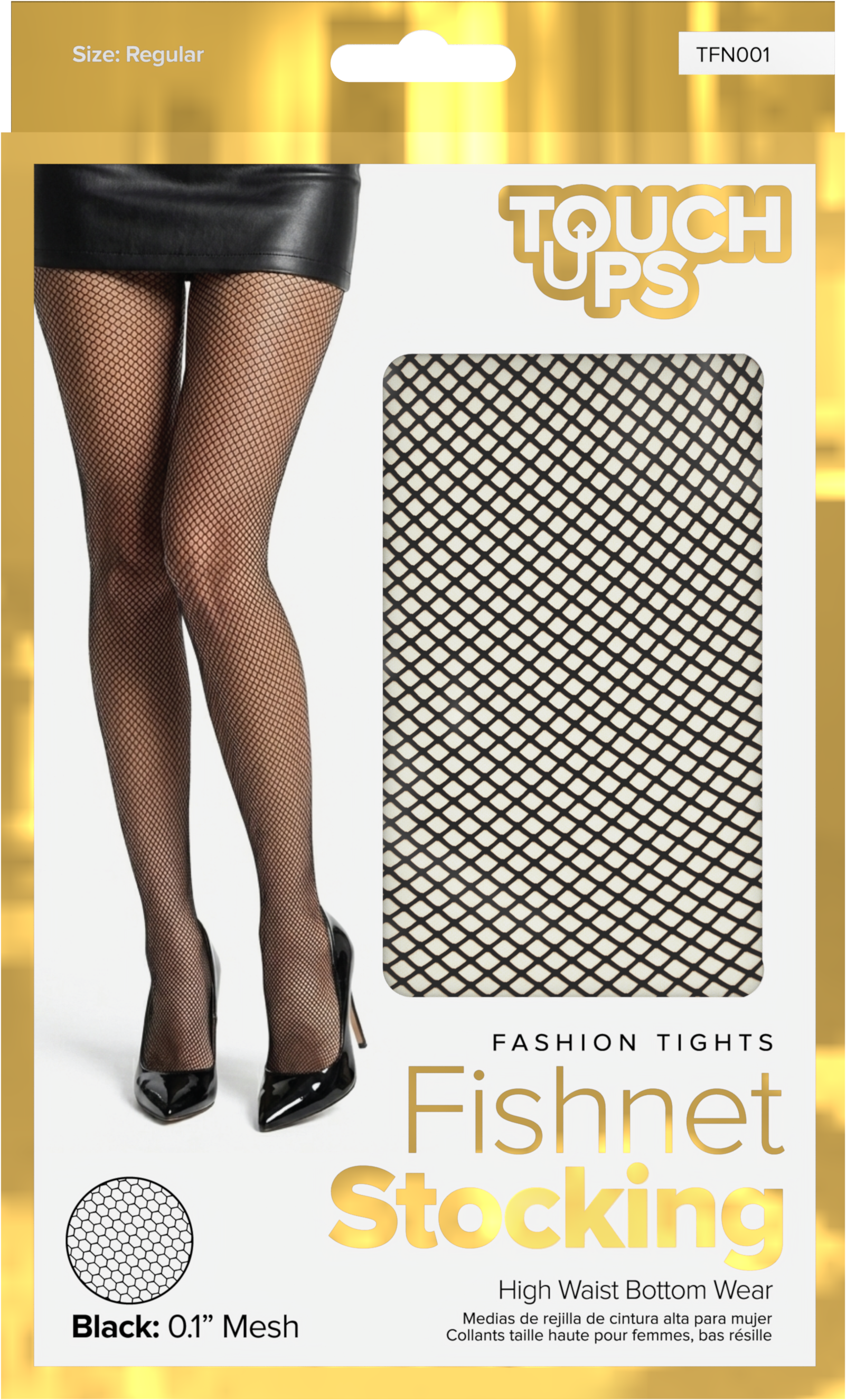 TouchUps - Fishnet Stocking | Black 0.1"