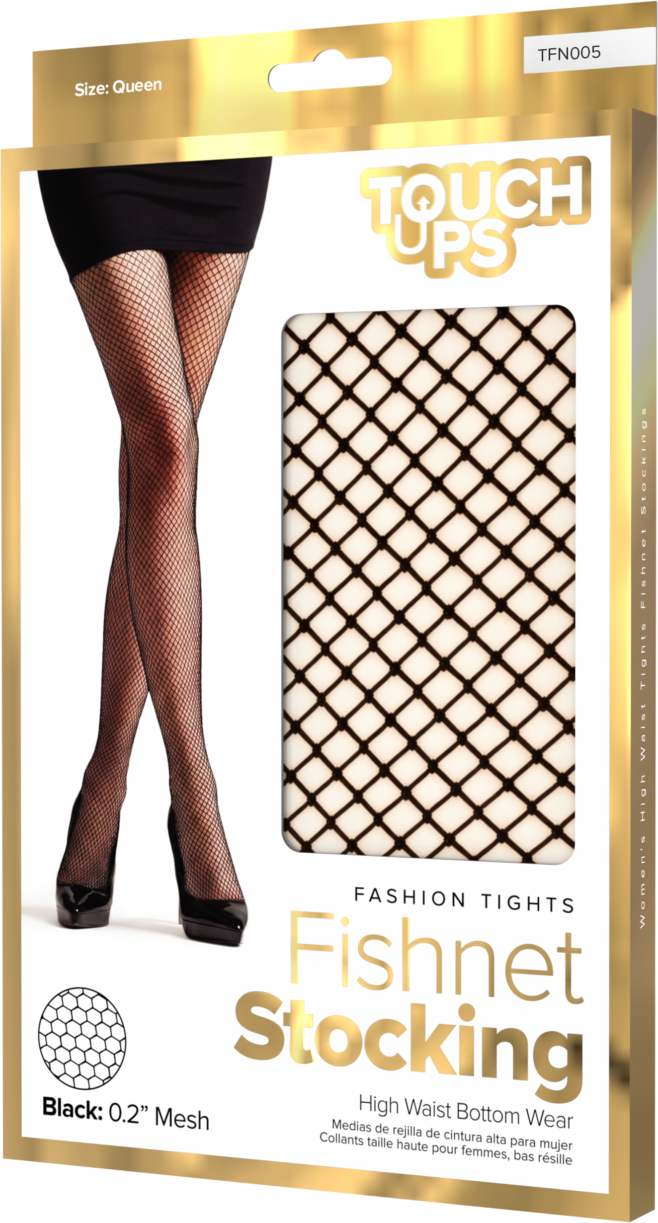 TouchUps - Fishnet Stocking | Black 0.2"