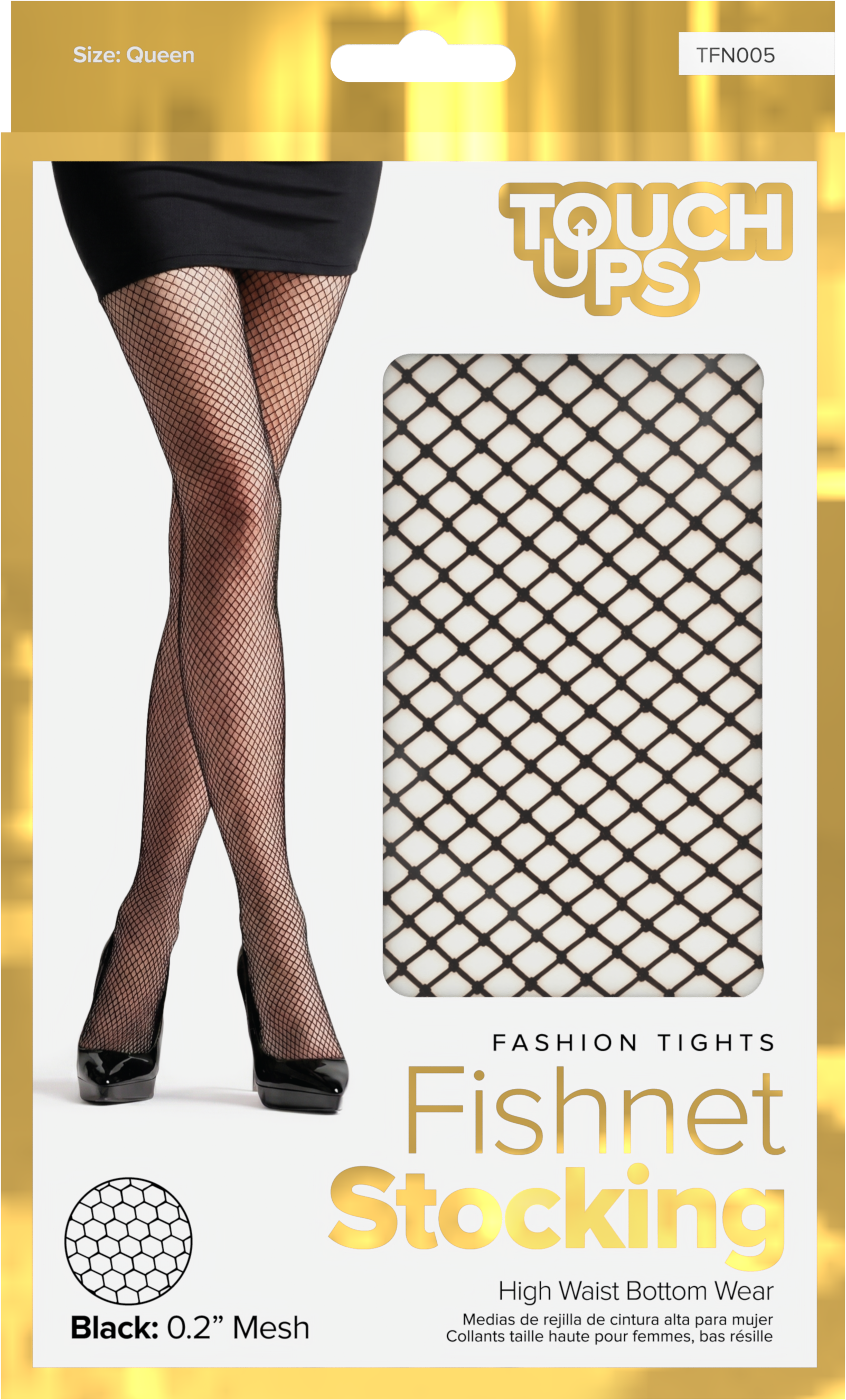 TouchUps - Fishnet Stocking | Black 0.2"