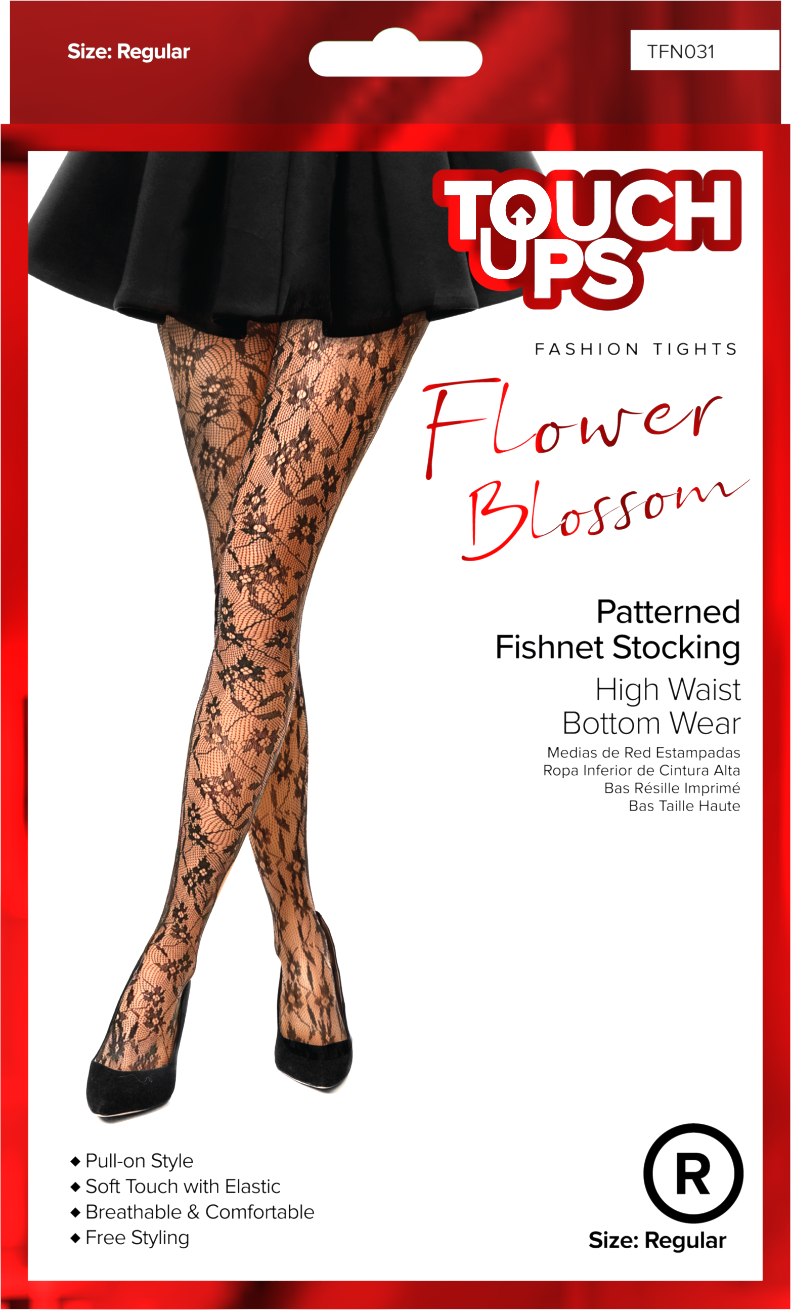 TouchUps - Fishnet Stocking | Flower Blossom