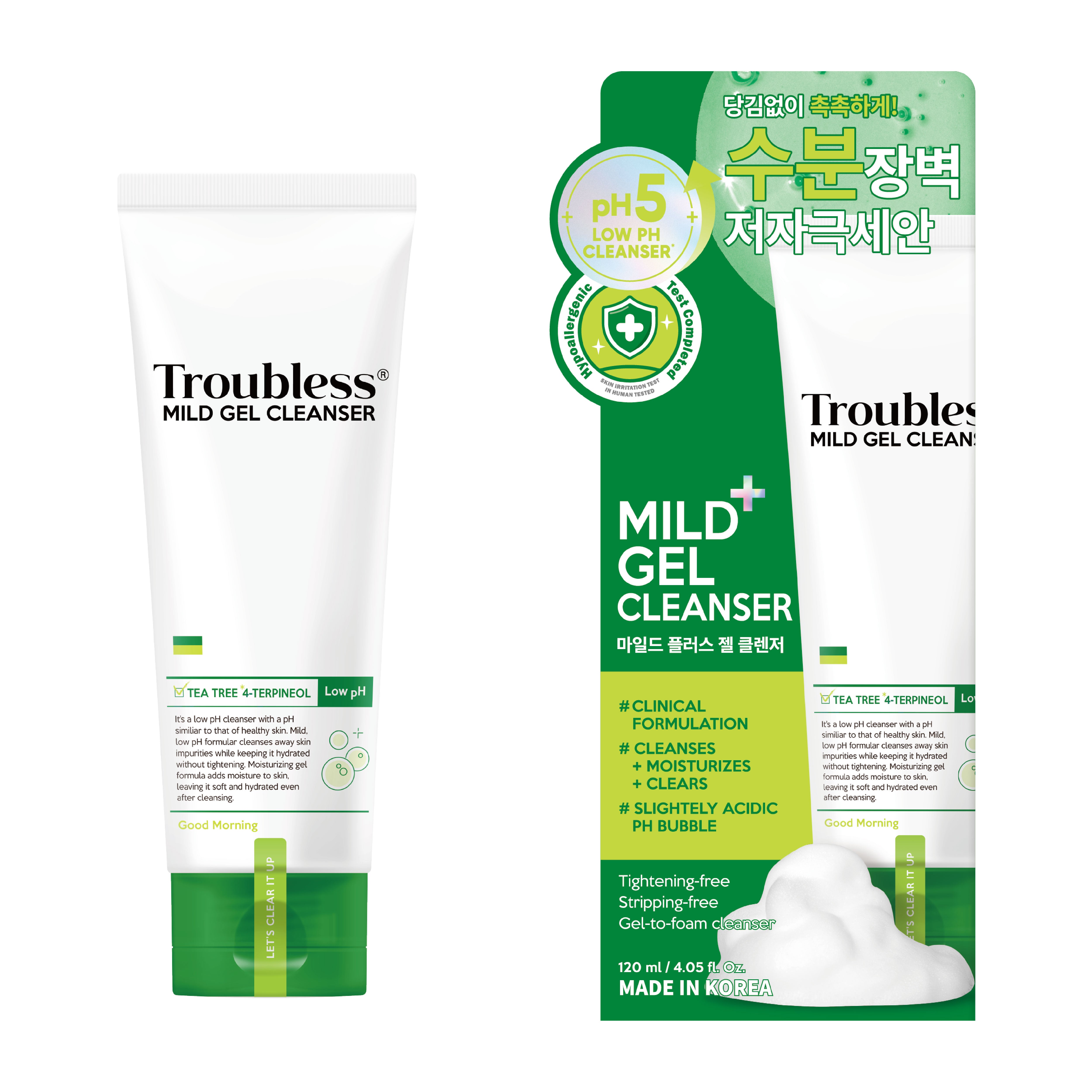 Troubless Mild Gel Cleanser (120ml)