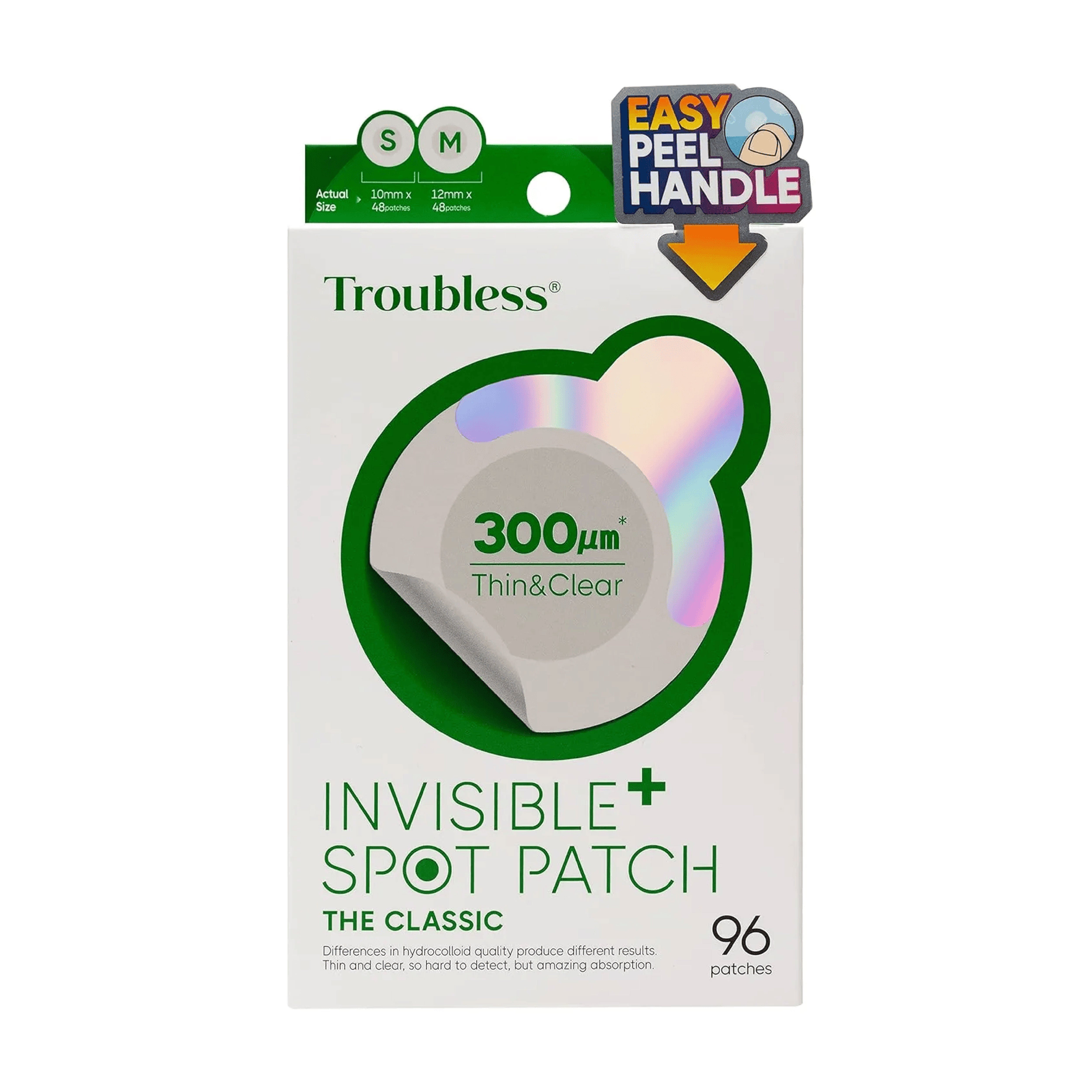Troubless Invisible+ Spot Patch The Classic (96 Patches)