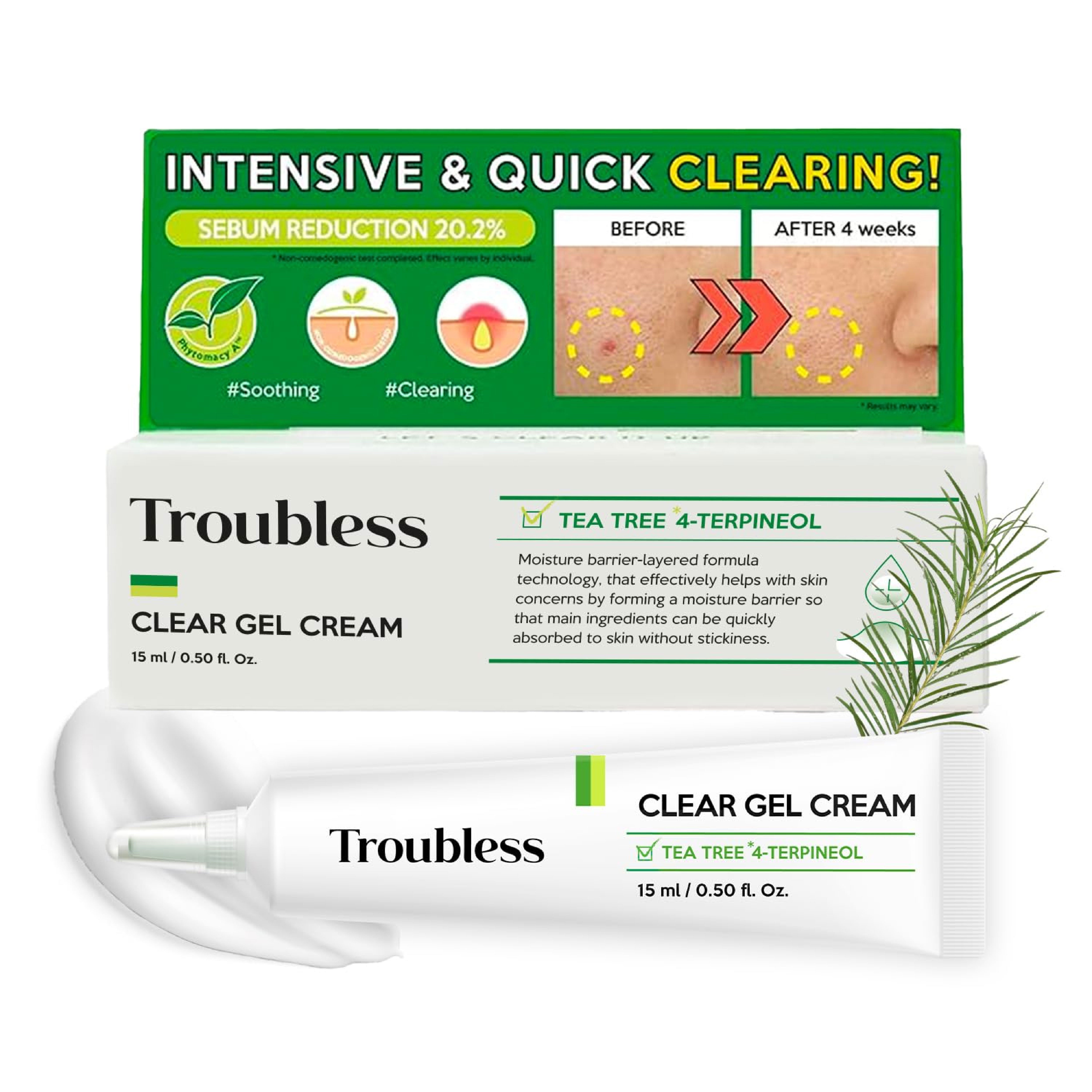 Troubless Clear Gel Cream (15ml)