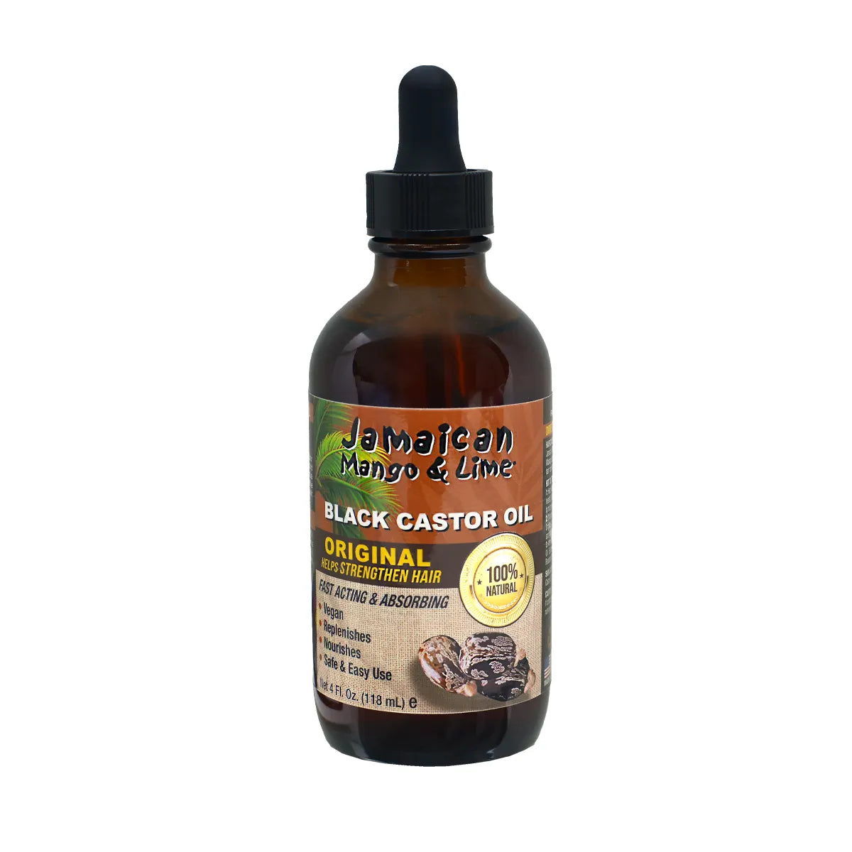 Jamaican Mango & Lime Black Castor Oil Original 4 fl oz