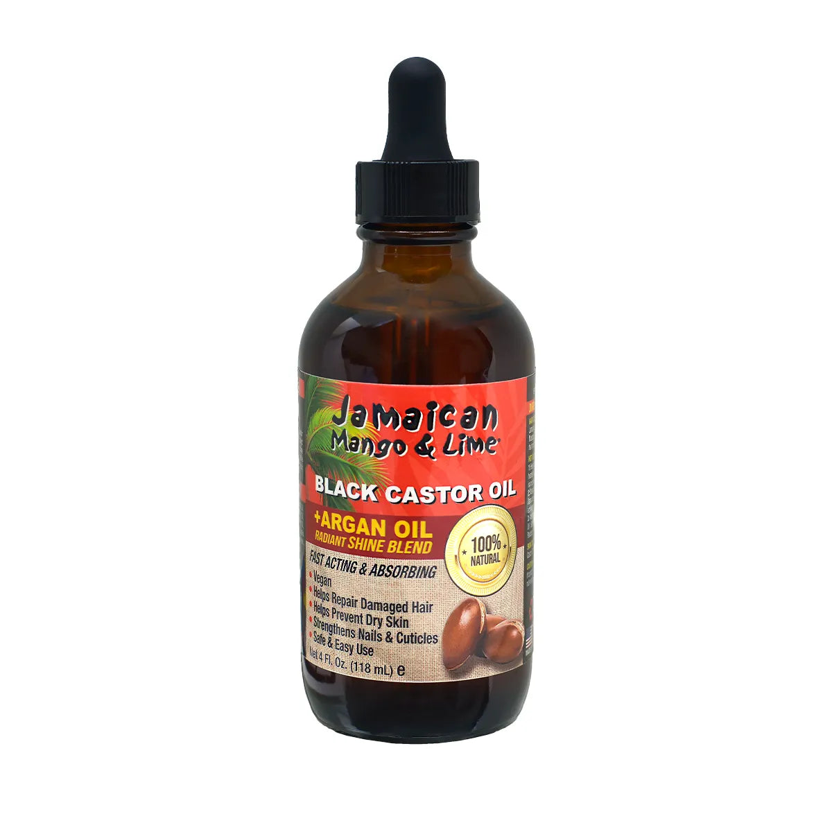 Jamaican Mango & Lime Black Castor Oil + Argan Oil 4 fl oz