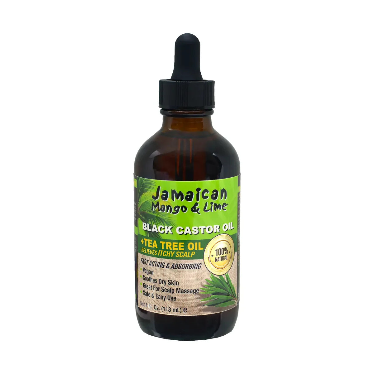 Jamaican Mango & Lime Black Castor Oil + Tea Tree Oil 4 fl oz