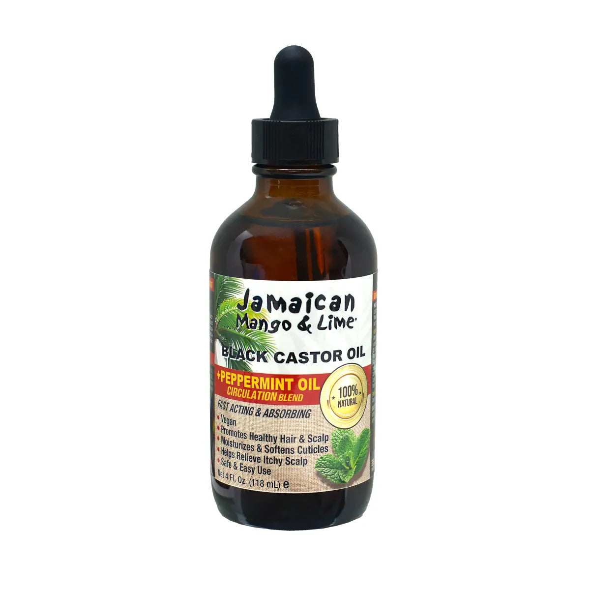 Jamaican Mango & Lime Black Castor Oil + Peppermint Oil 4 fl oz