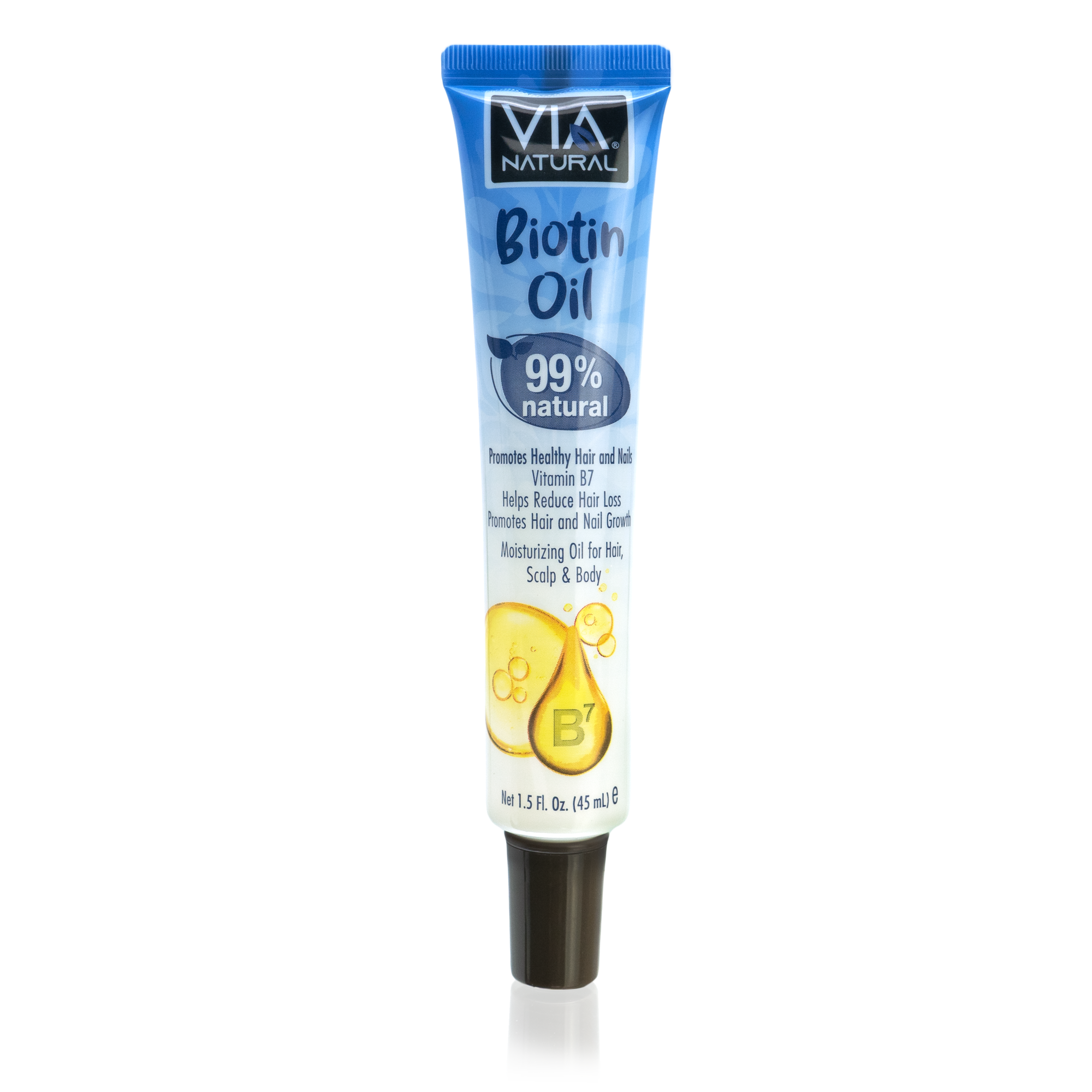Via Natural Hair, Scalp & Body Moisturizing Oil – 1.5 oz