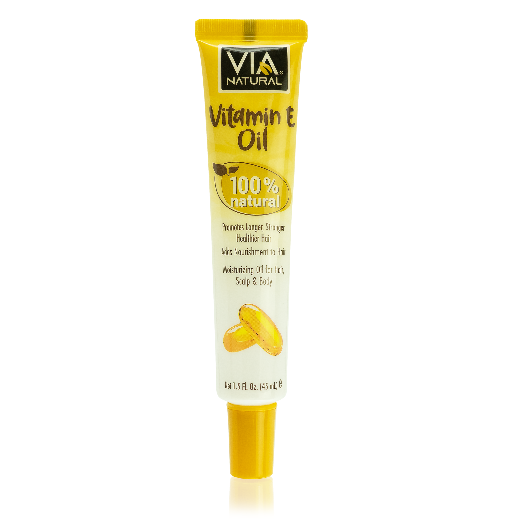 Via Natural Hair, Scalp & Body Moisturizing Oil – 1.5 oz