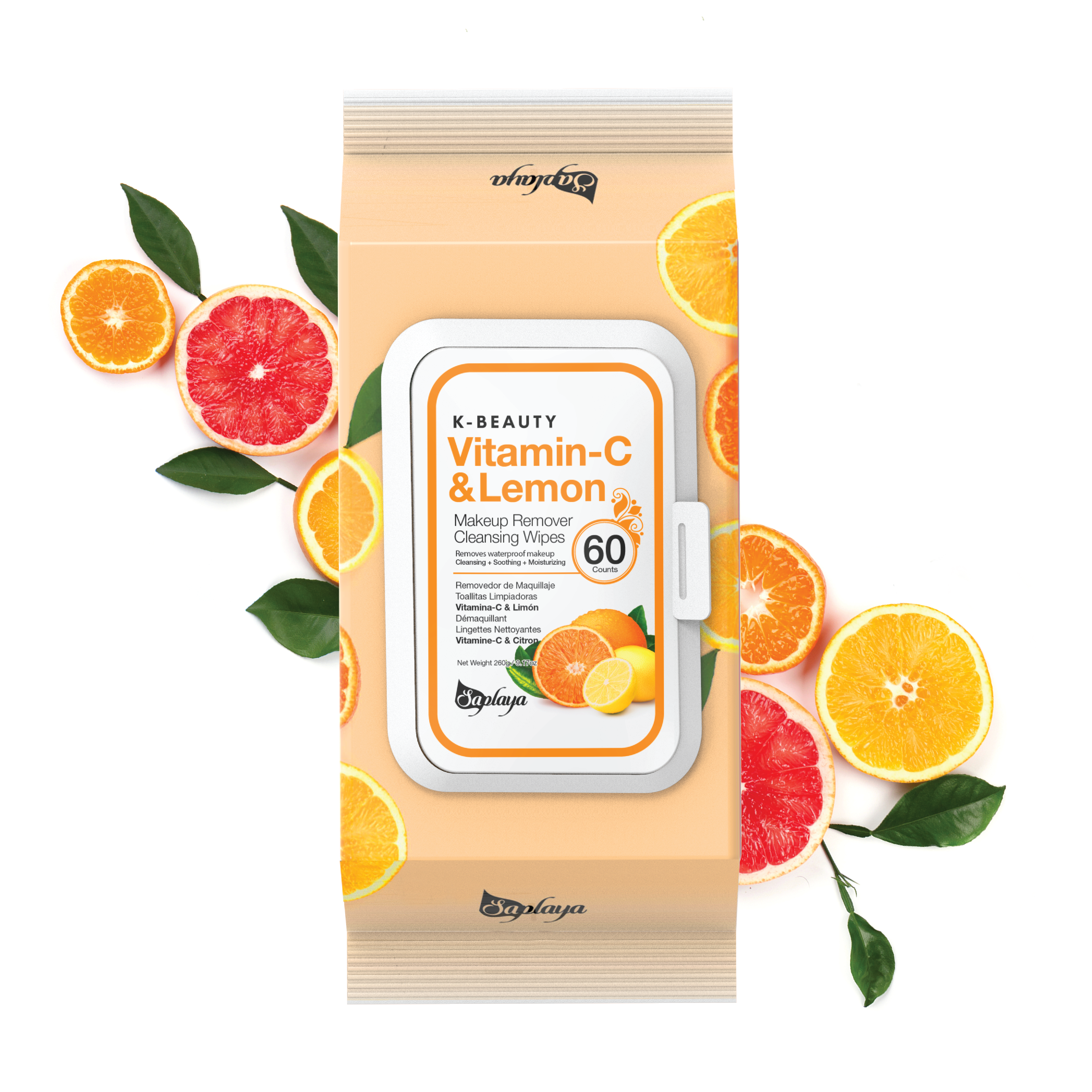 Saplaya - Makeup Remover Cleansing Wipes (6 pieces)