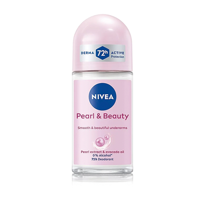 Nivea Roll-On Pearl & Beauty 24/50ml- (6PC/4PK/CS)