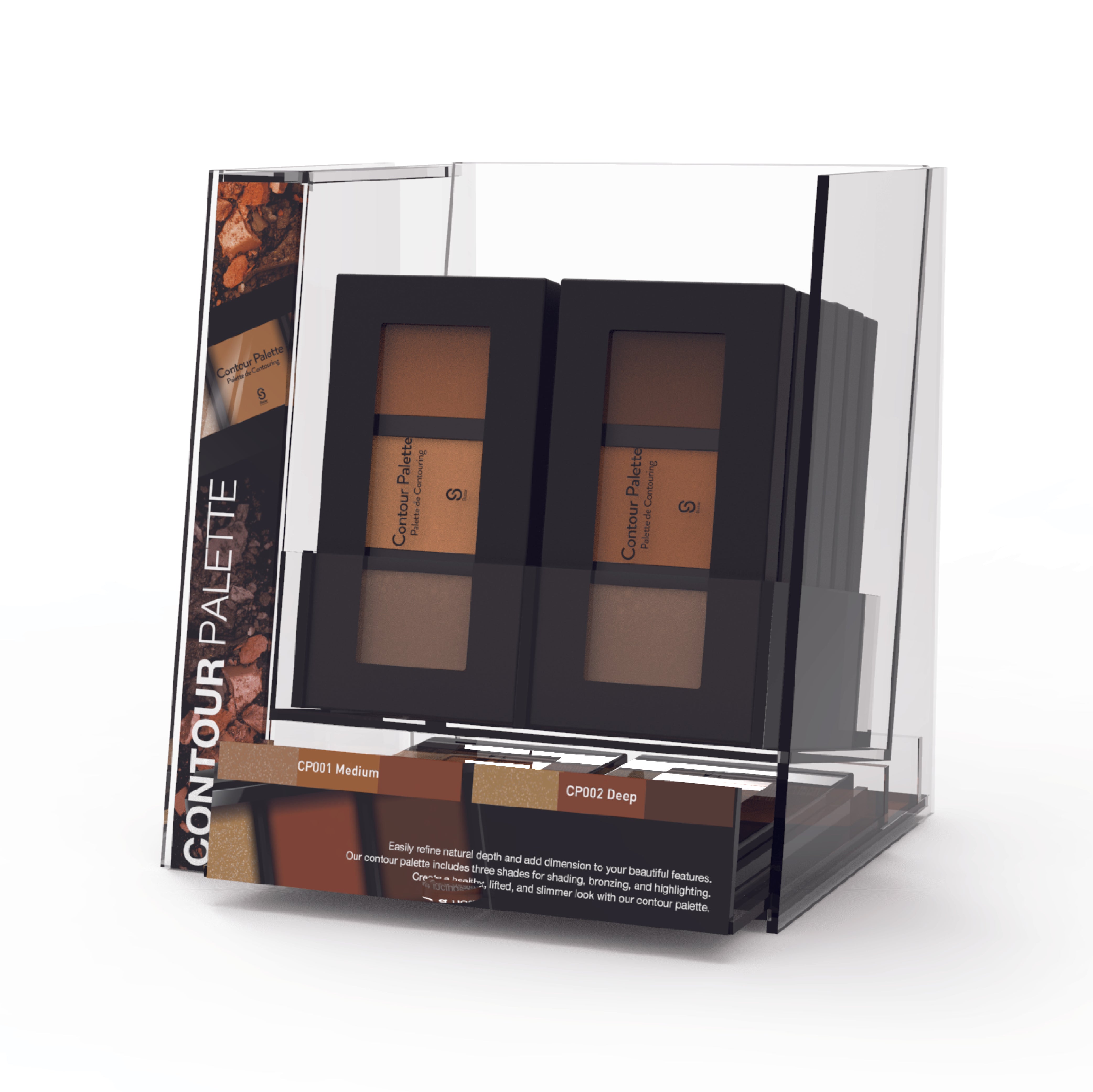 Sistar - Contour Palette | Acrylic Display