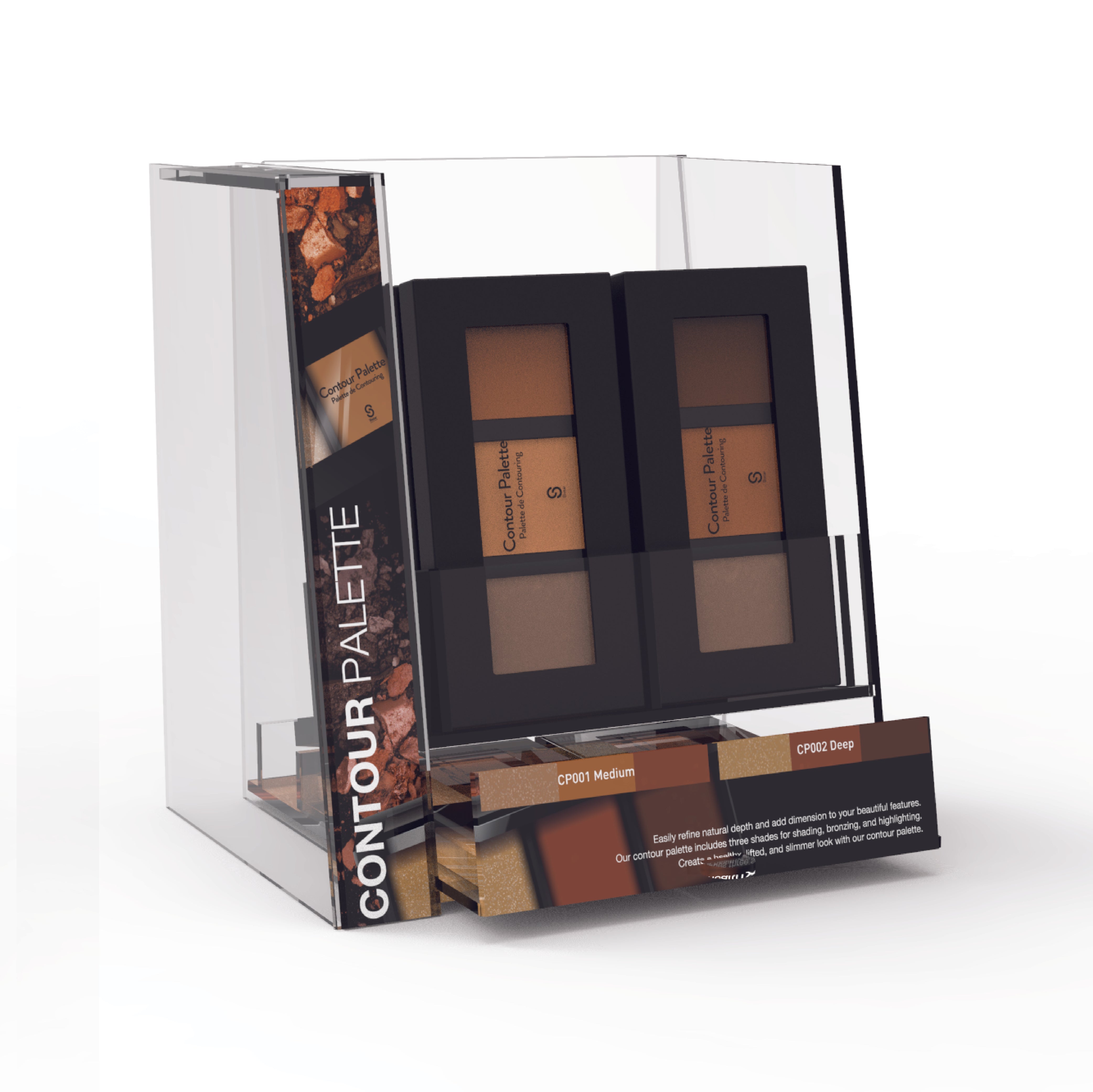 Sistar - Contour Palette | Acrylic Display