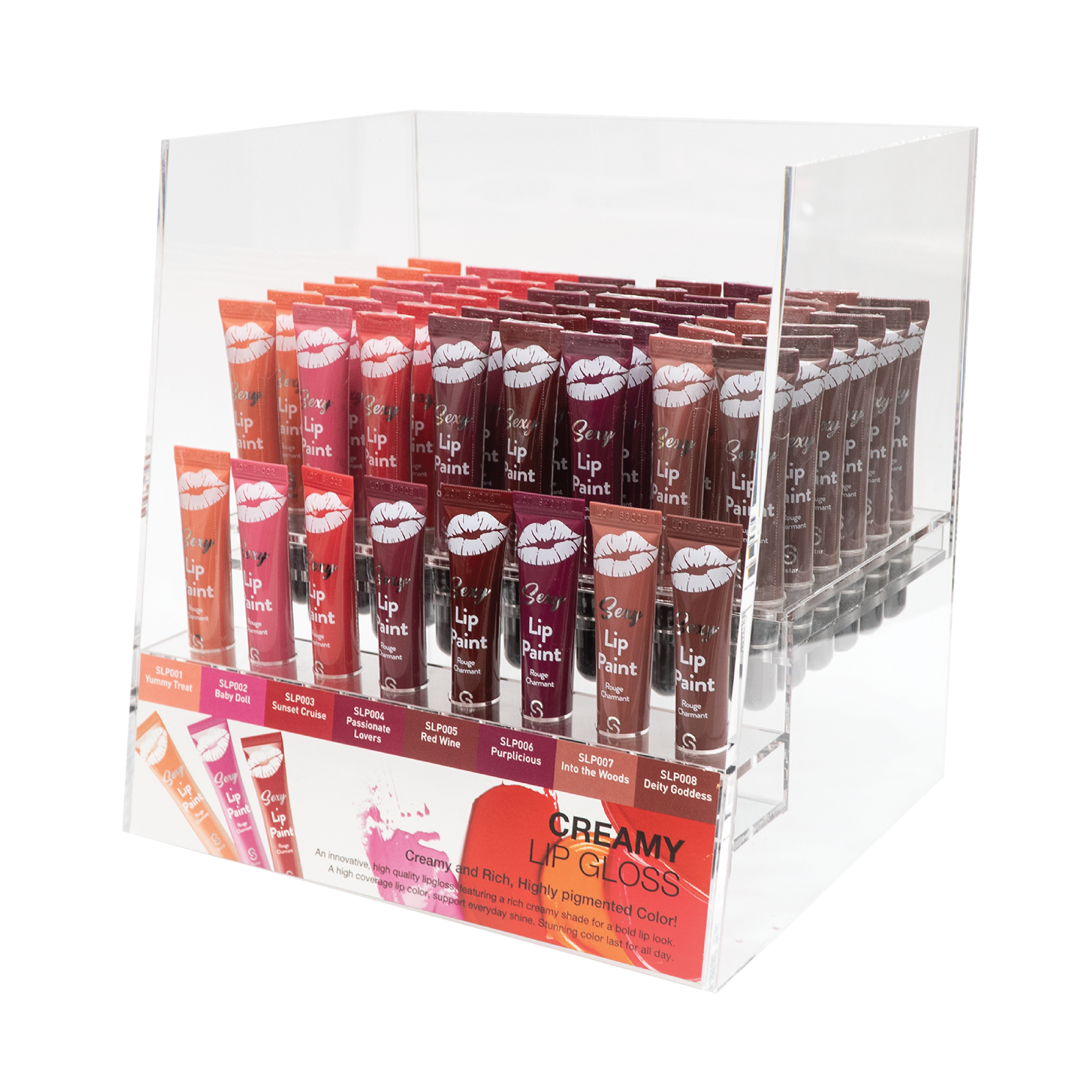 Sistar - Sexy Lip Paint Cream | Acrylic Display